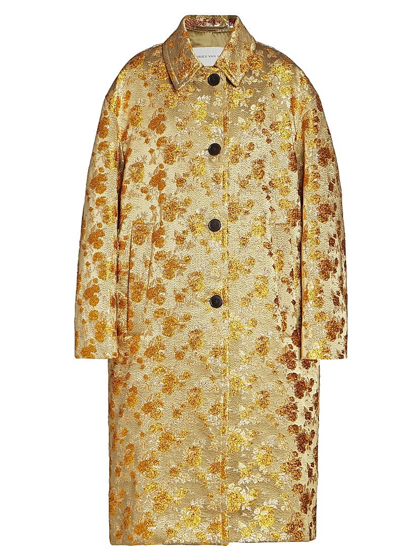 Shop Dries Van Noten Rinks Jacquard Coat | Saks Fifth Avenue Shop Dries Van Noten Rinks Jacquard Coat | Saks Fifth Avenue