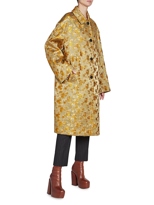 Shop Dries Van Noten Rinks Jacquard Coat | Saks Fifth Avenue Shop Dries Van Noten Rinks Jacquard Coat | Saks Fifth Avenue