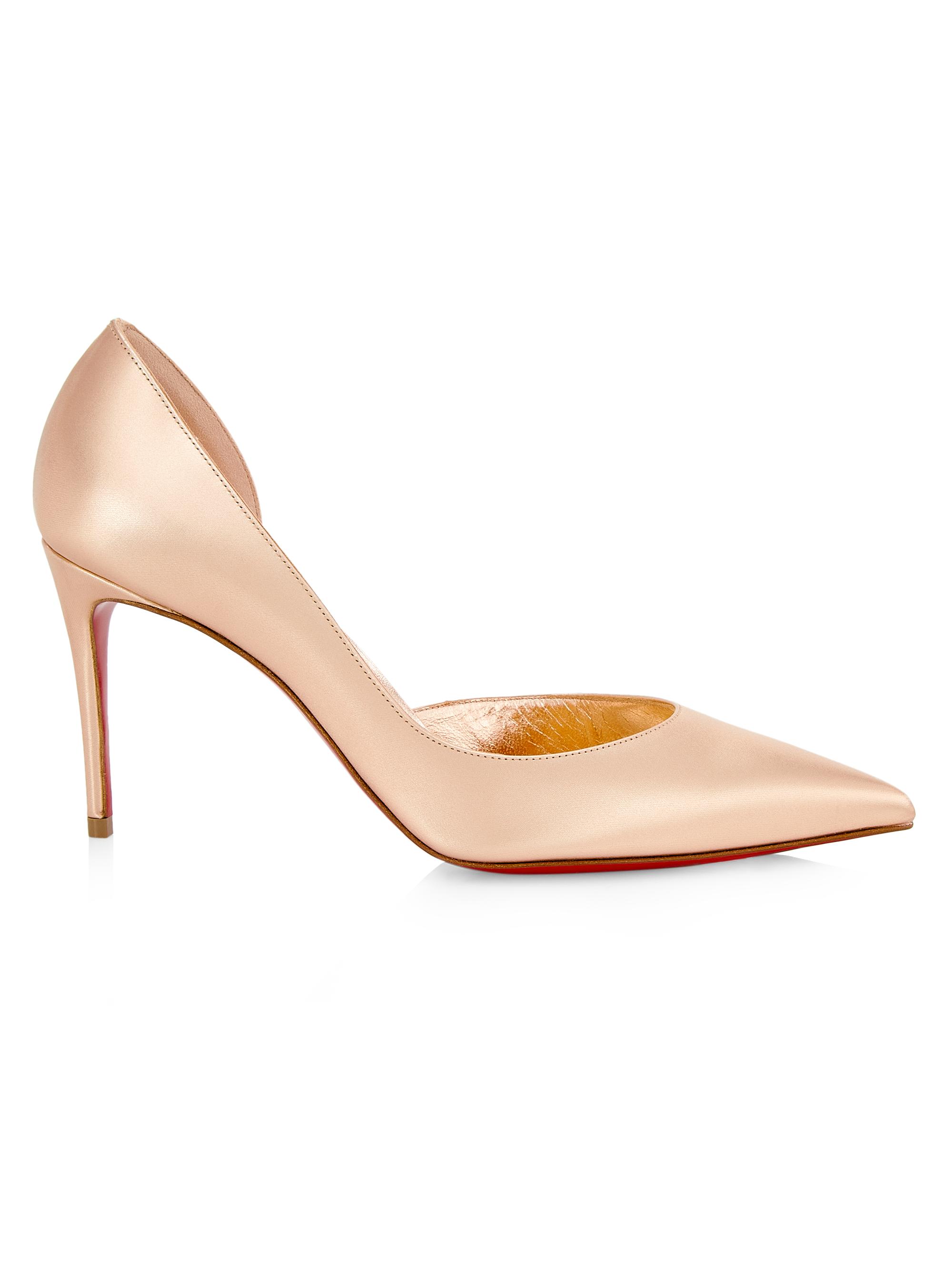christian louboutin satin d orsay pumps