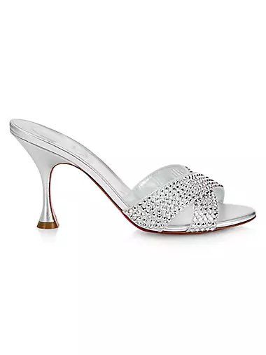Christian Louboutin, Shoes, Nwb Christian Louboutin Hao Flat Suedeleather  Red Sole Mule Sandals In Smoothie