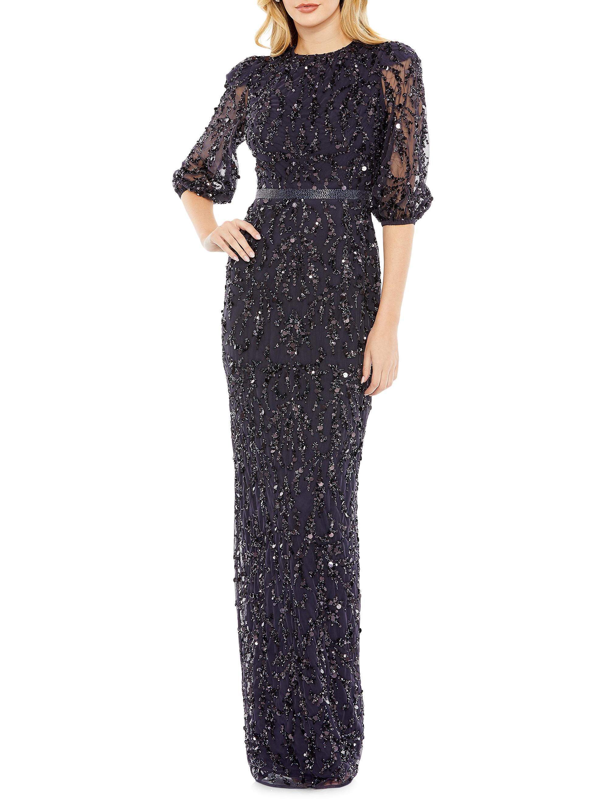 Mac Duggal Sequin Column Gown