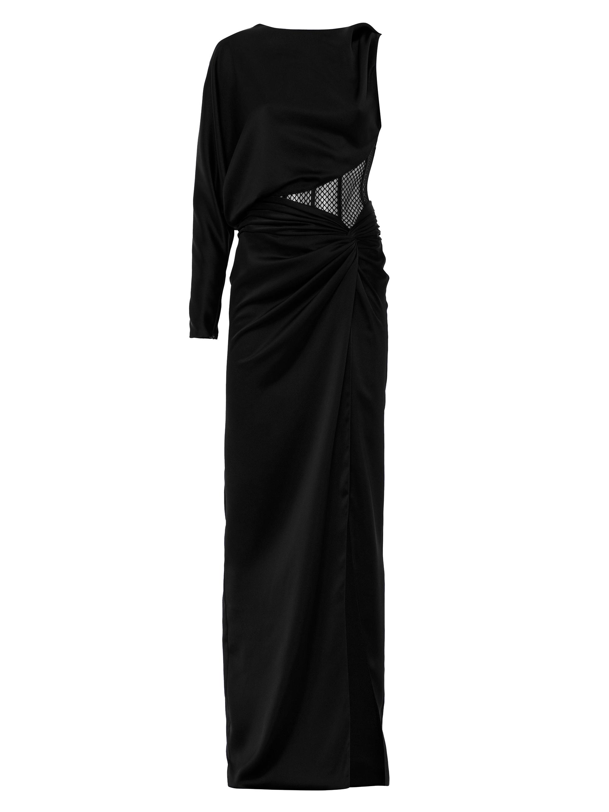 Ozgur Masur Women's Satin Column Dress - Black