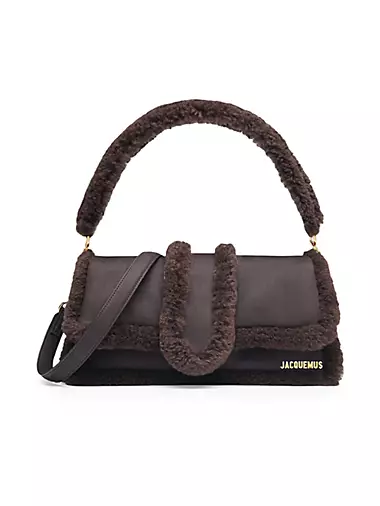 JACQUEMUS: Le Porte Azur leather bag - Black  Jacquemus shoulder bag  216SL0043000 online at