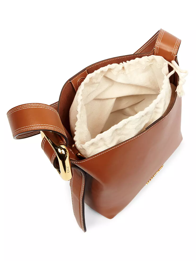 Shop Jacquemus Le Chouchou Le Petit Regalo Leather Shoulder Bag