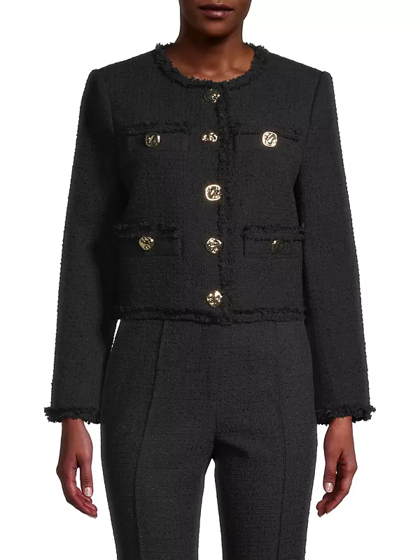 Shop Milly Reign Boucle Jacket