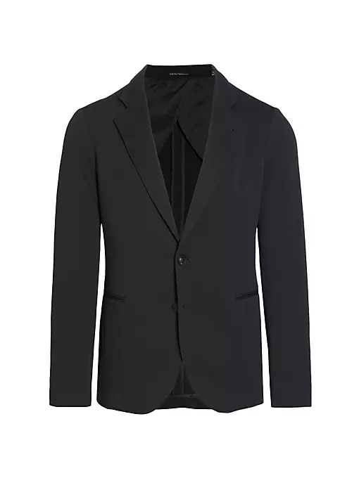 Emporio Armani - Textured Stretch Soft Jacket