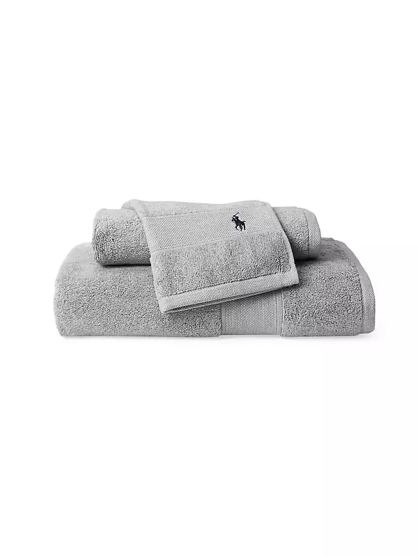Chelsea 6 Piece 100% Cotton Towel Set - Color options - Bath Hand and Face Towels - Grey