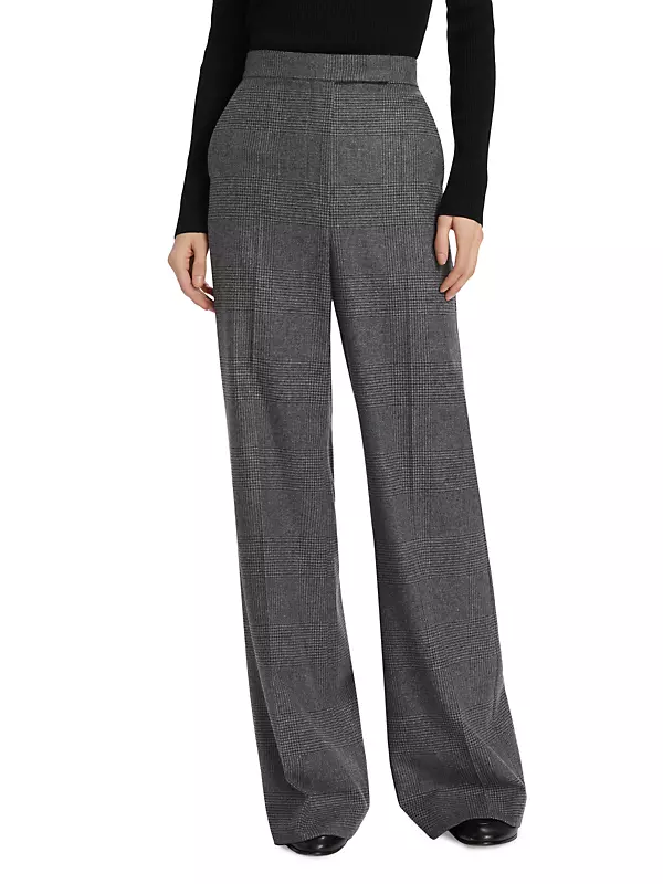 Akris Punto Charcoal Gray Double Faced Wool Pants sz 6