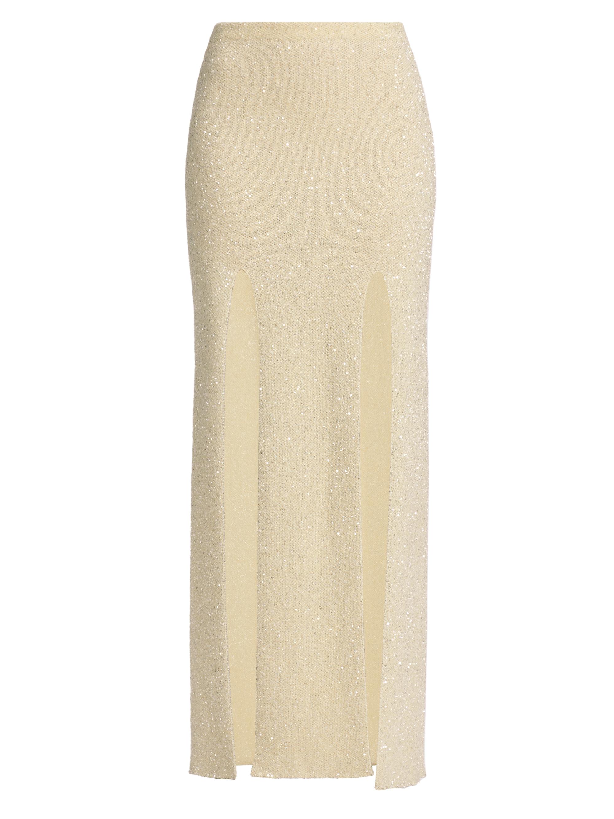 Proenza Schouler Women's Technical Sequin Maxi Skirt - Ecru