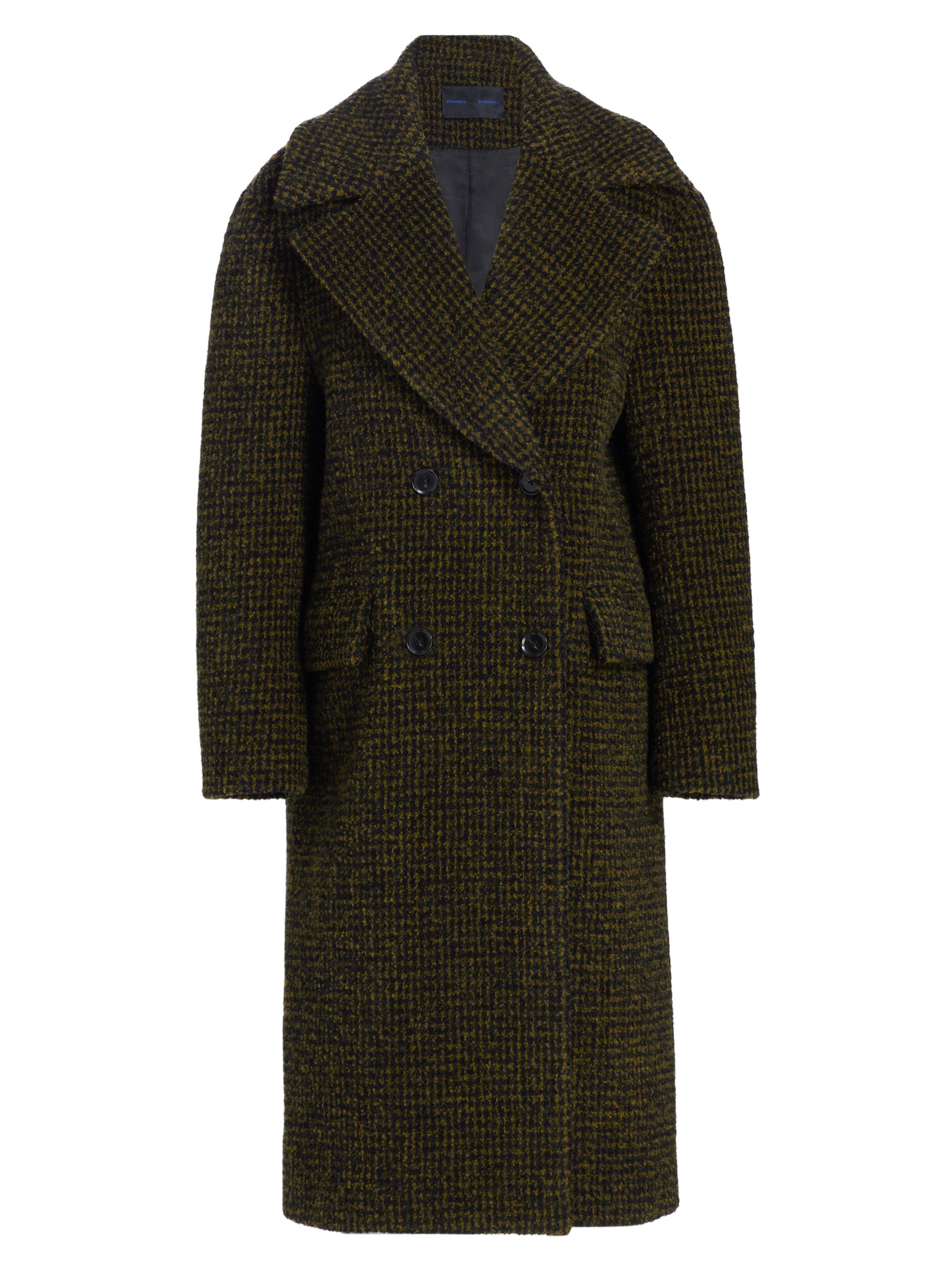 Proenza Schouler Women's Bouclé Wool Long Coat - Fawn
