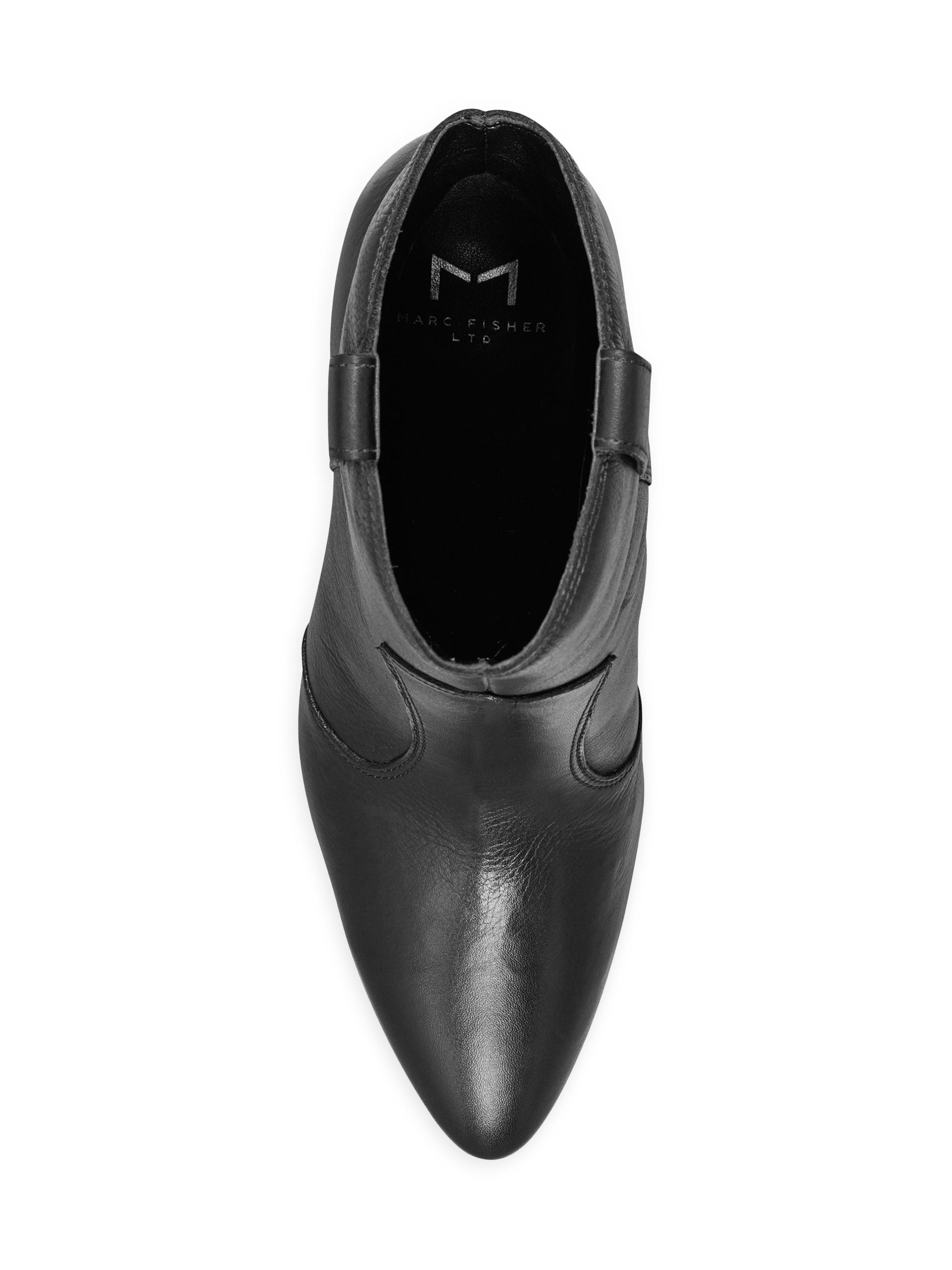 Marc Fisher LTD Carissa 62MM Leather Tapered-Heel Ankle Boots