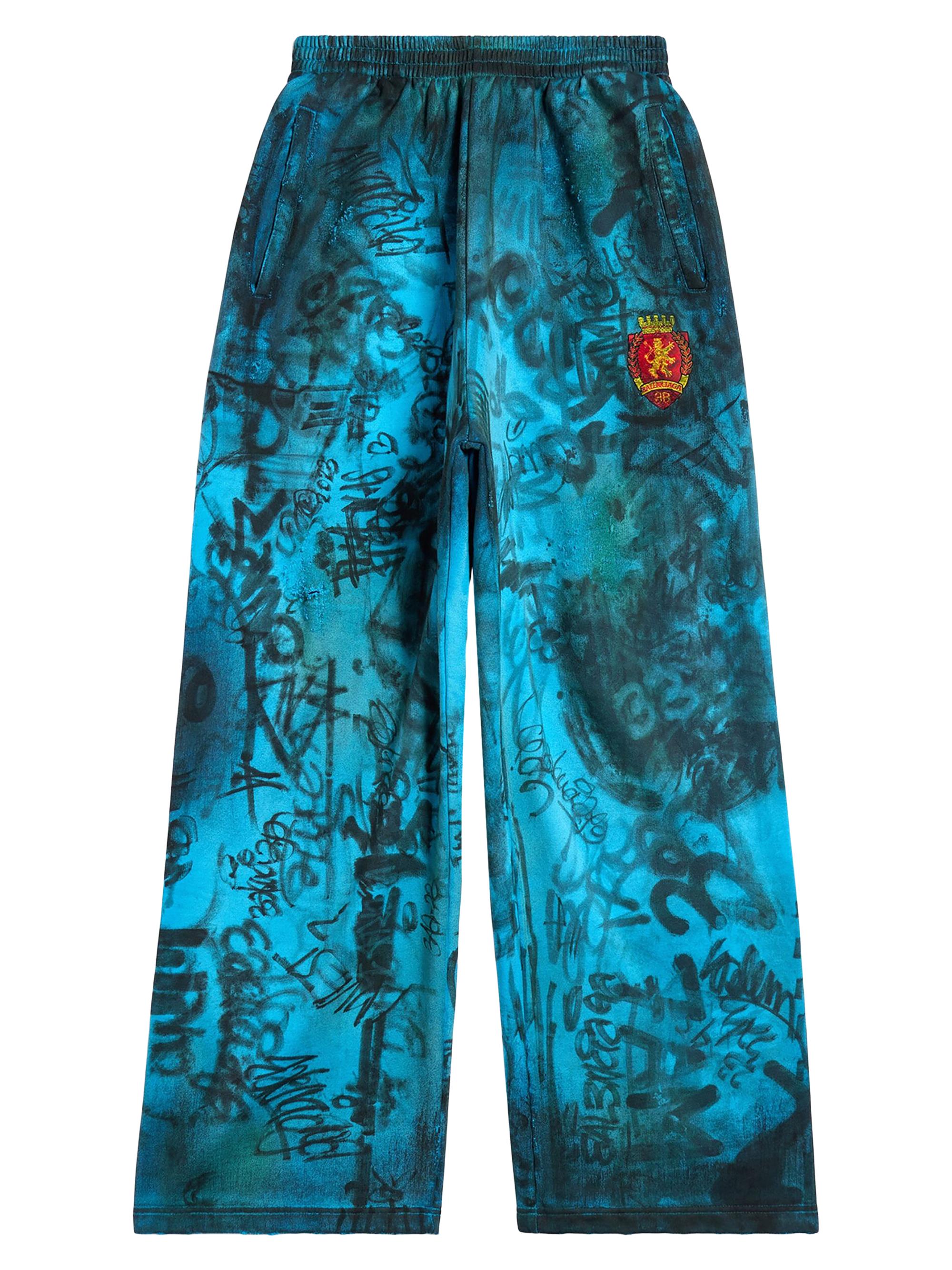 Balenciaga Men's Skater Baggy Sweatpants - Blue Sky