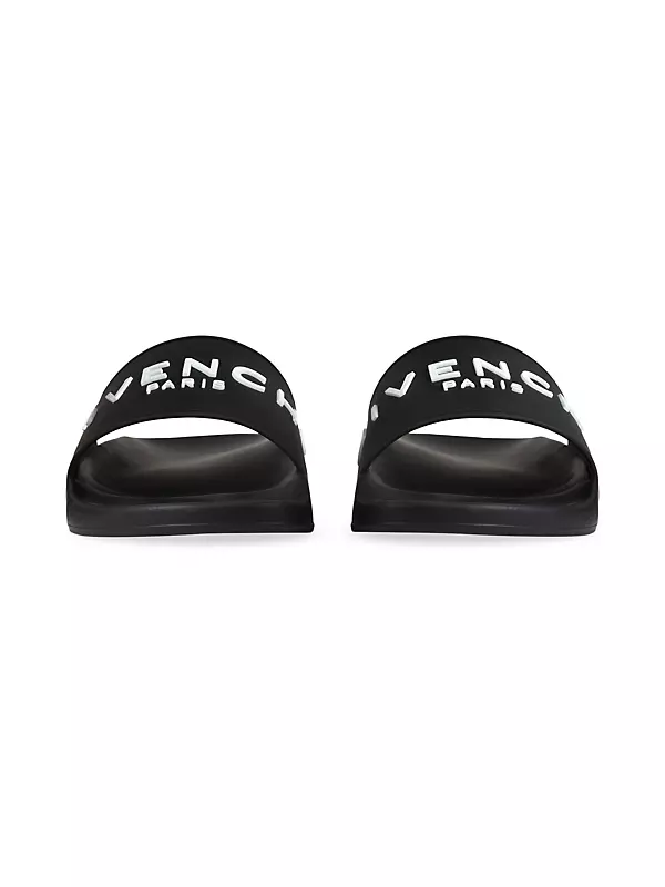 Shop Givenchy Slide Flat Sandals in Rubber | Saks Fifth Avenue Shop Givenchy Slide Flat Sandals in Rubber | Saks Fifth Avenue