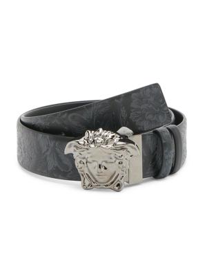 Versace La Medusa reversible leather belt - Black