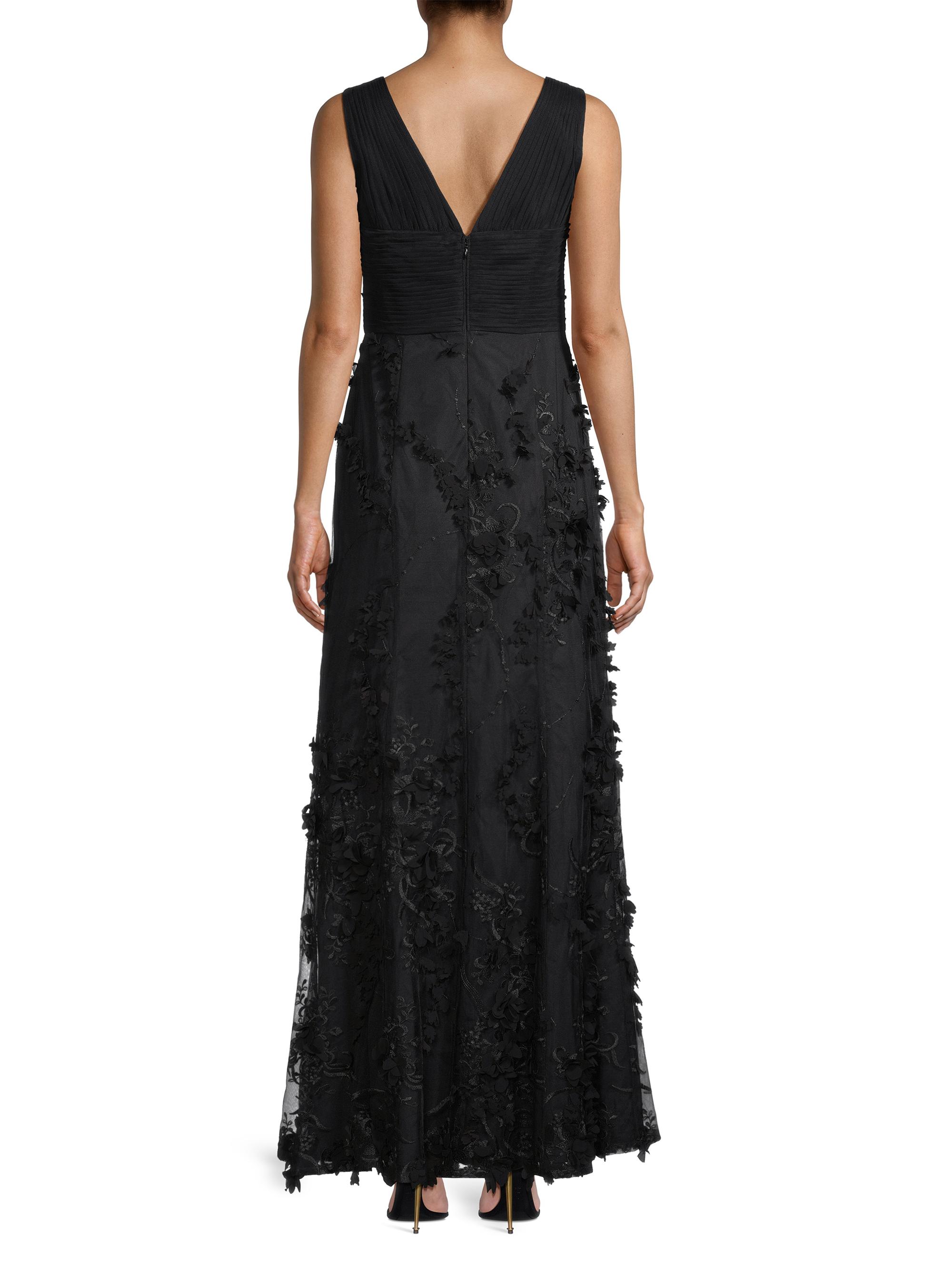 Aidan Mattox Flower Appliqué Mermaid Gown | Saks Fifth Avenue