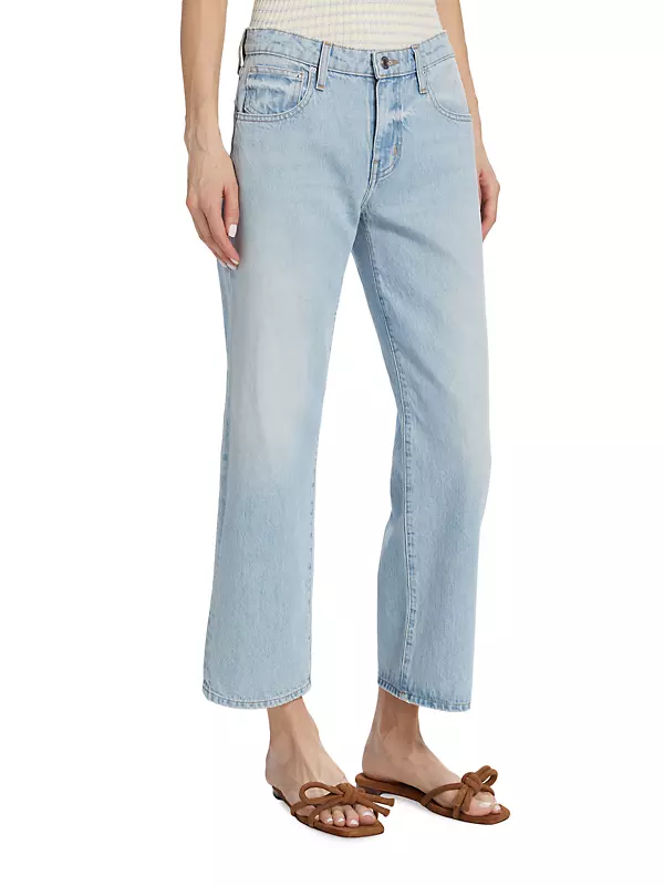 Sofia Mid-Rise Relaxed Straight-Leg Jeans
