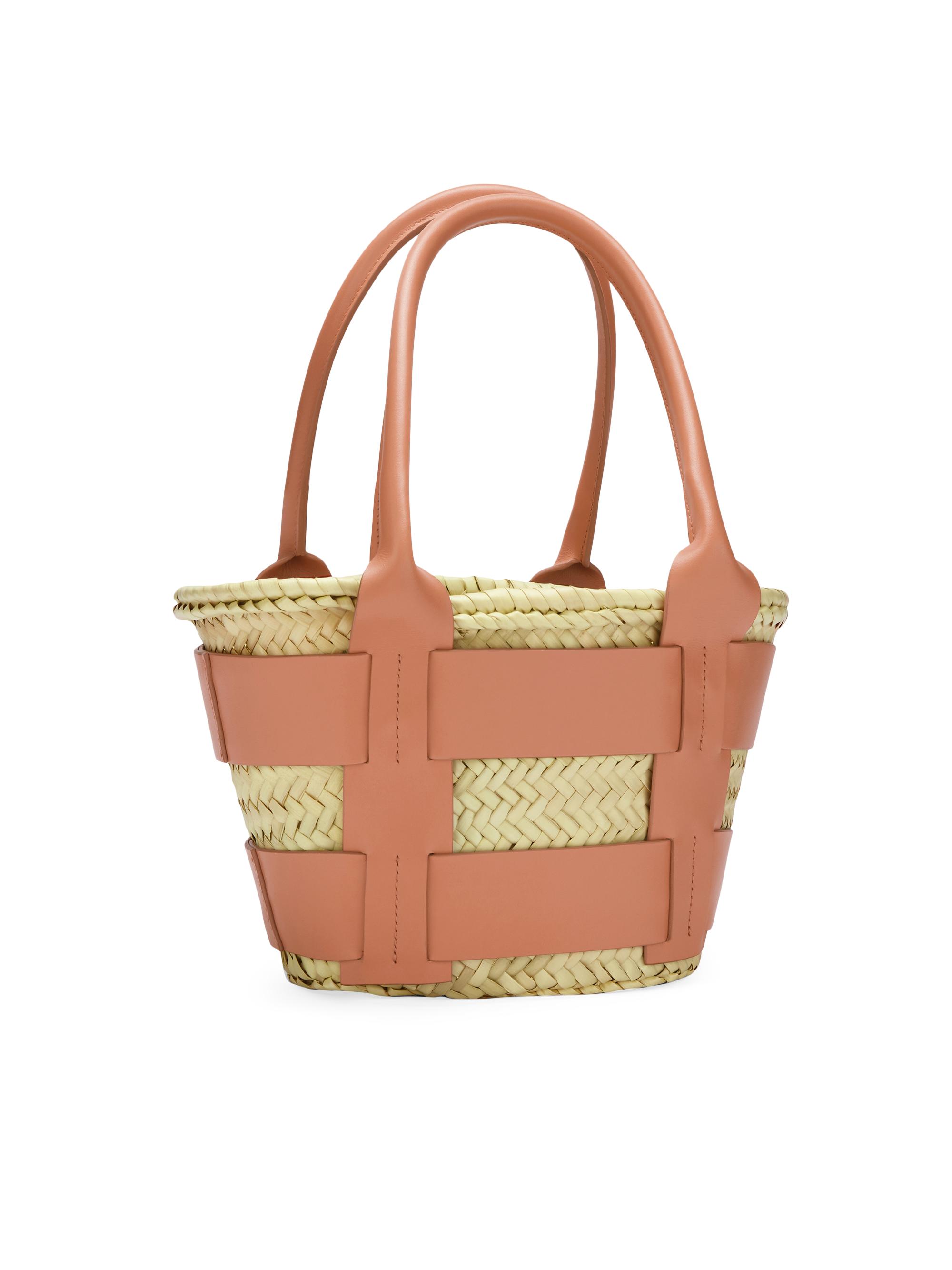 DEMELLIER かごバッグ MINI SANTORINI DEMELLIER/デメリエー】Mini Santorini カゴバッグ | ルージュ