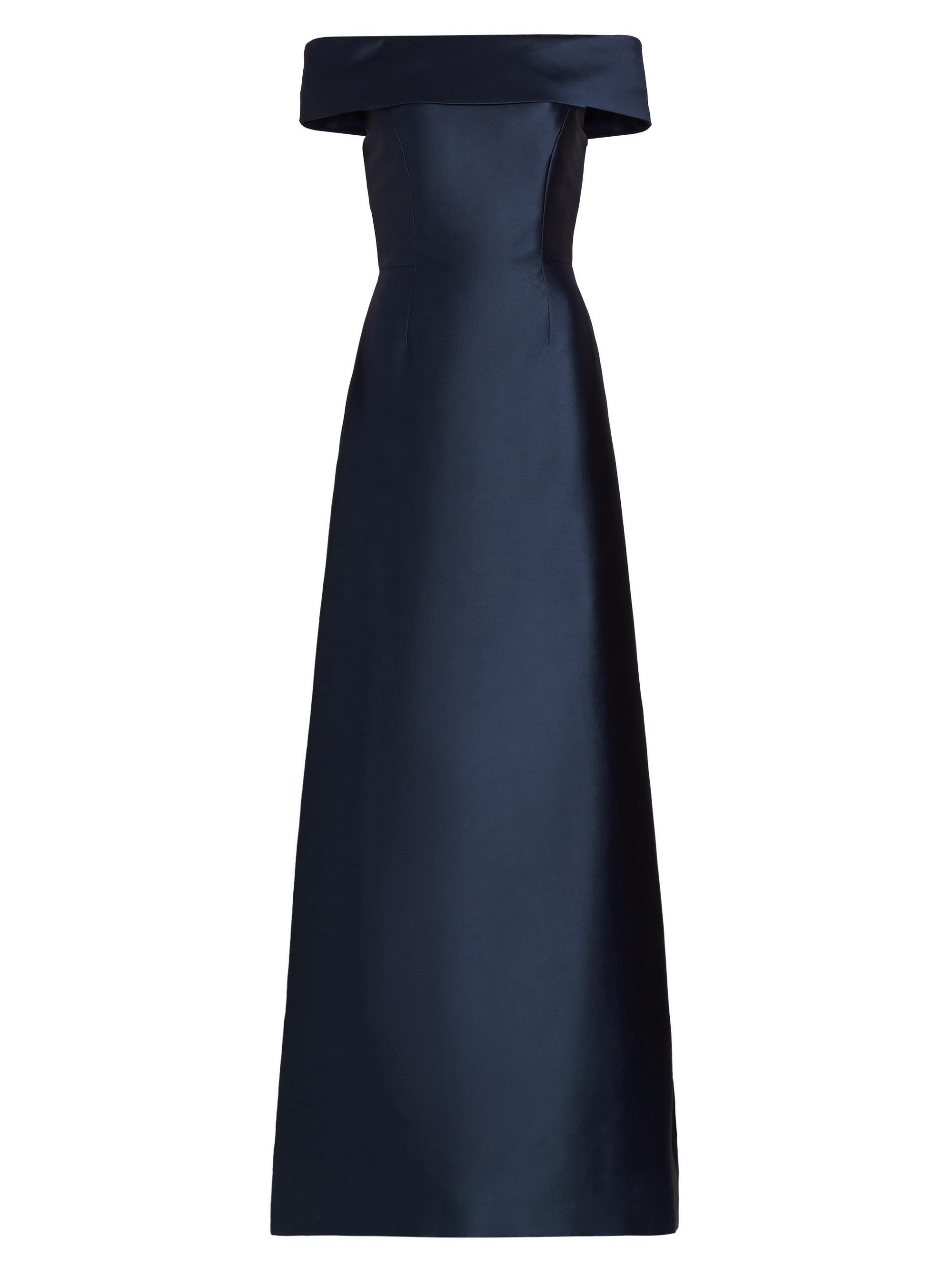 Catherine Regehr Women's Radzimir Off-The-Shoulder Silk-Blend Gown - Light Navy