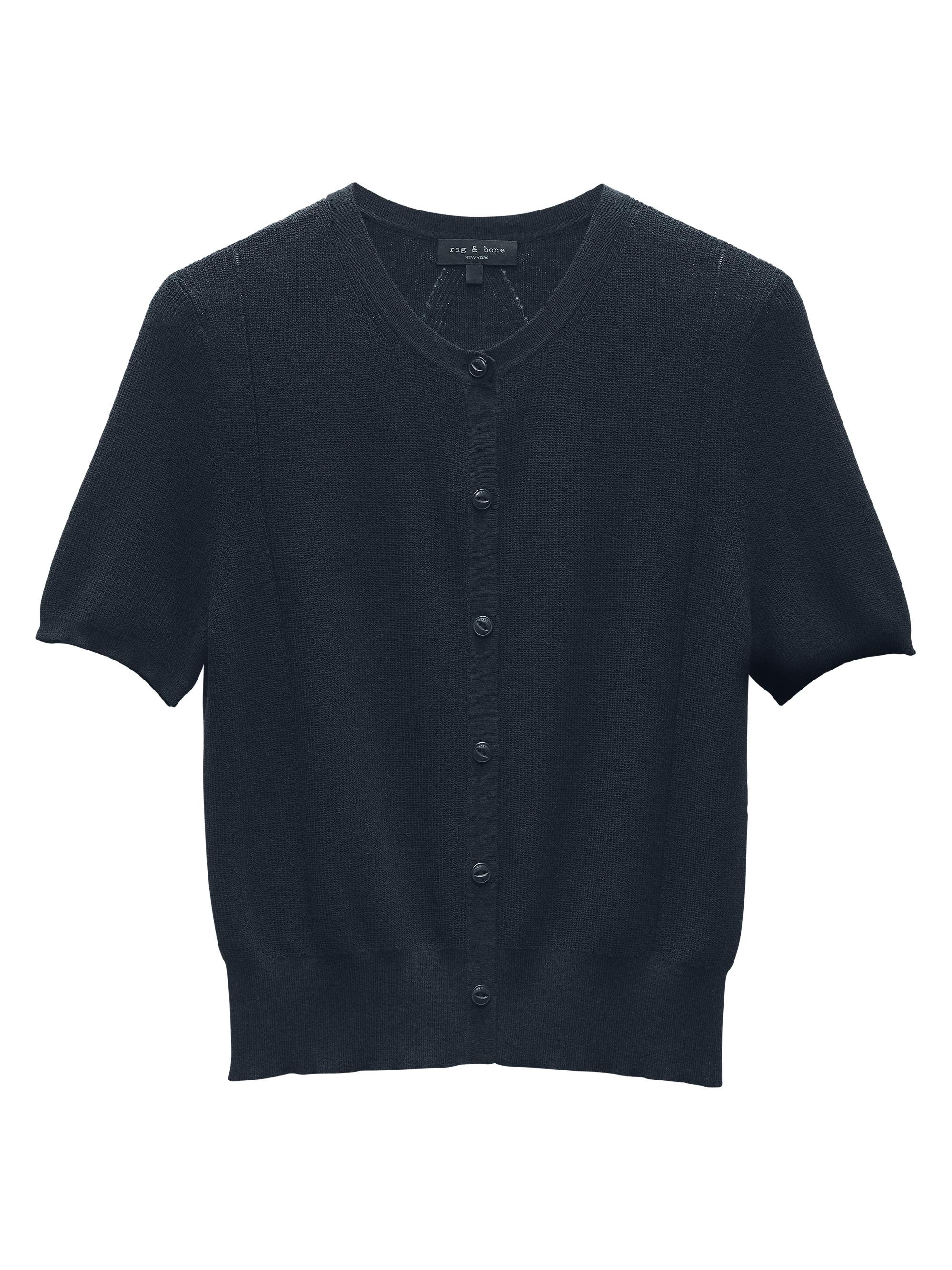 DÔEN Anisa Short-Sleeve Cardigan | Saks Fifth Avenue