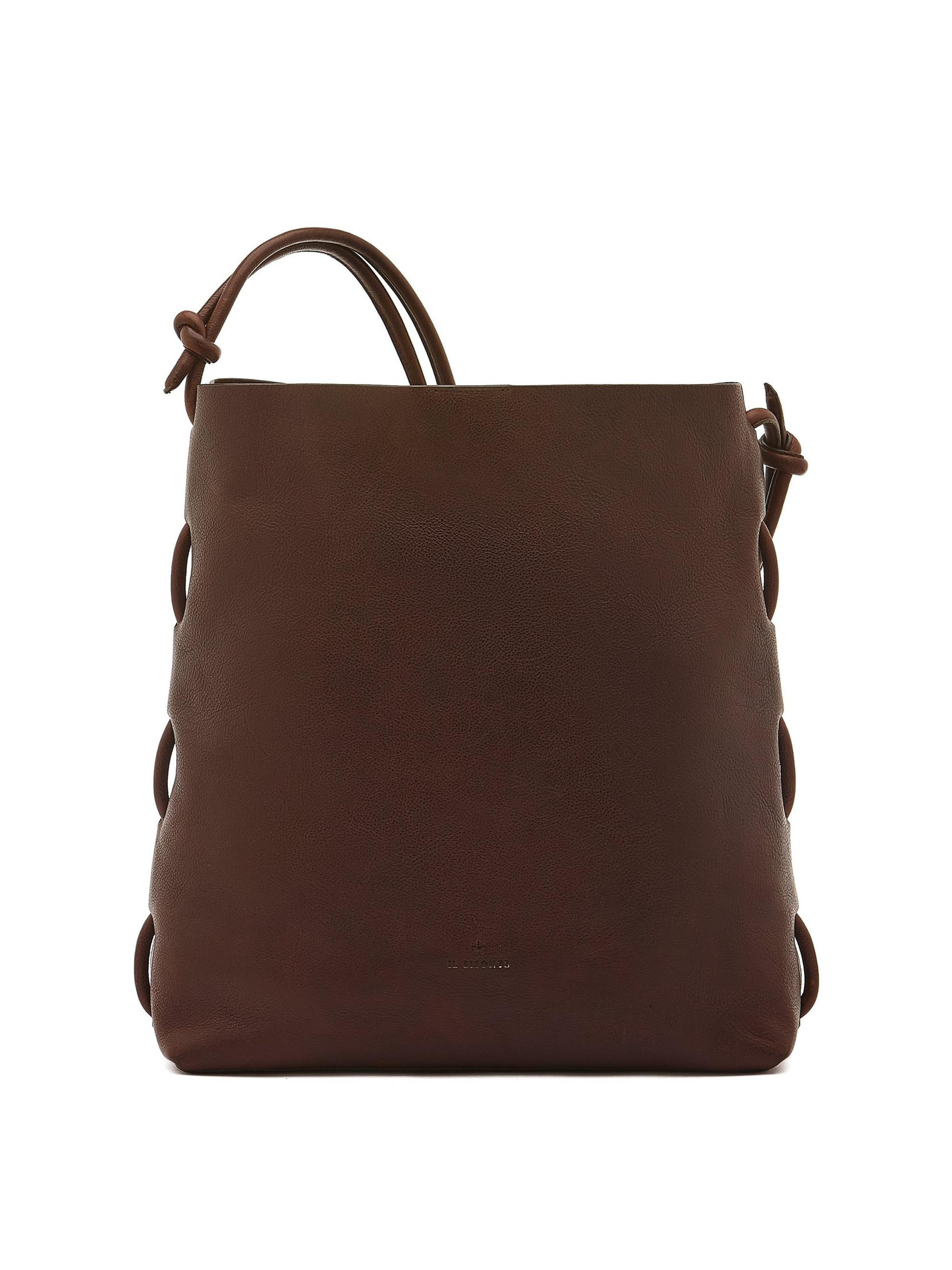 Il Bisonte Women's Snodo Leather Crossbody Tote Bag - Caffe