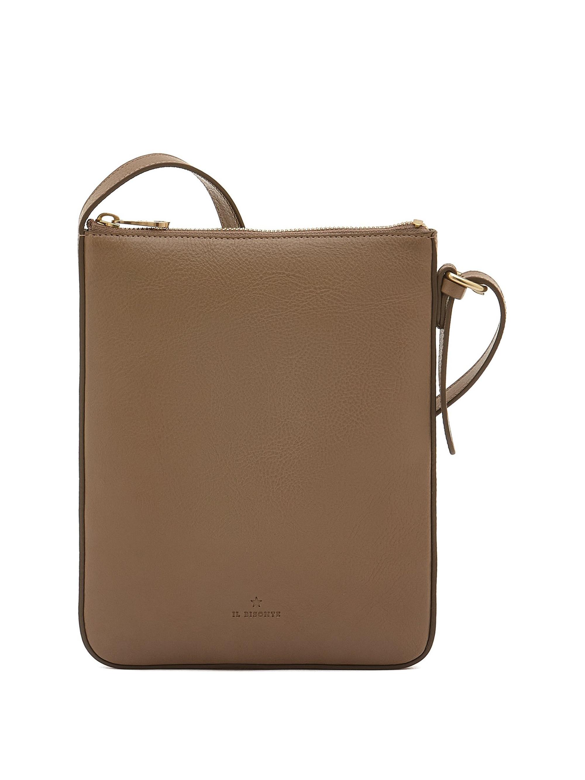 Il Bisonte Women's Modulo Leather Crossbody Bag - Taupe Grey