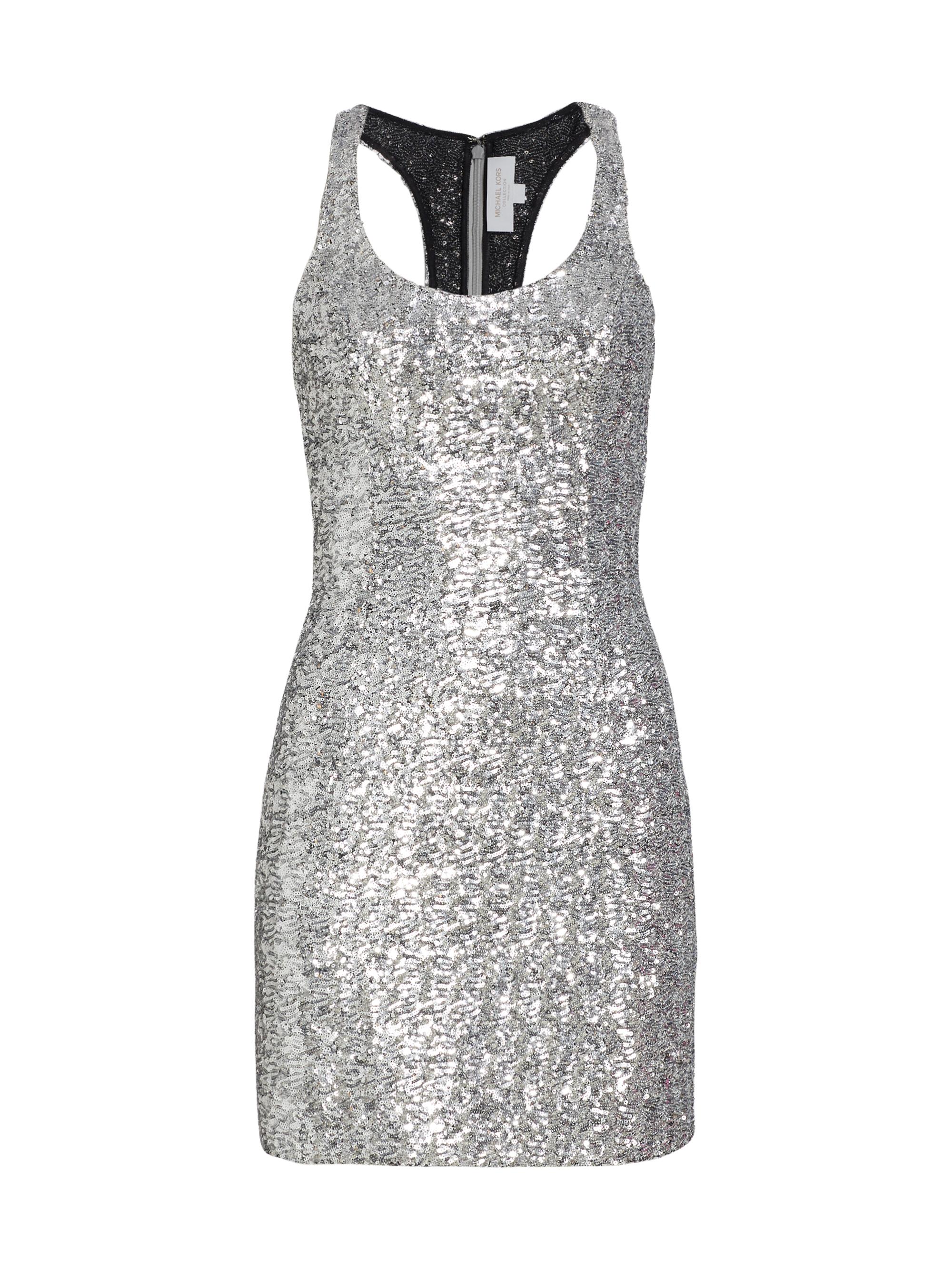 Michael Kors Collection Women's Sequin Tank Minidress - Silver