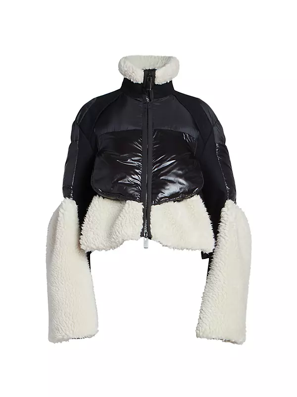 Shop Sacai Faux Shearling Padded Blouson Jacket | Saks Fifth Avenue