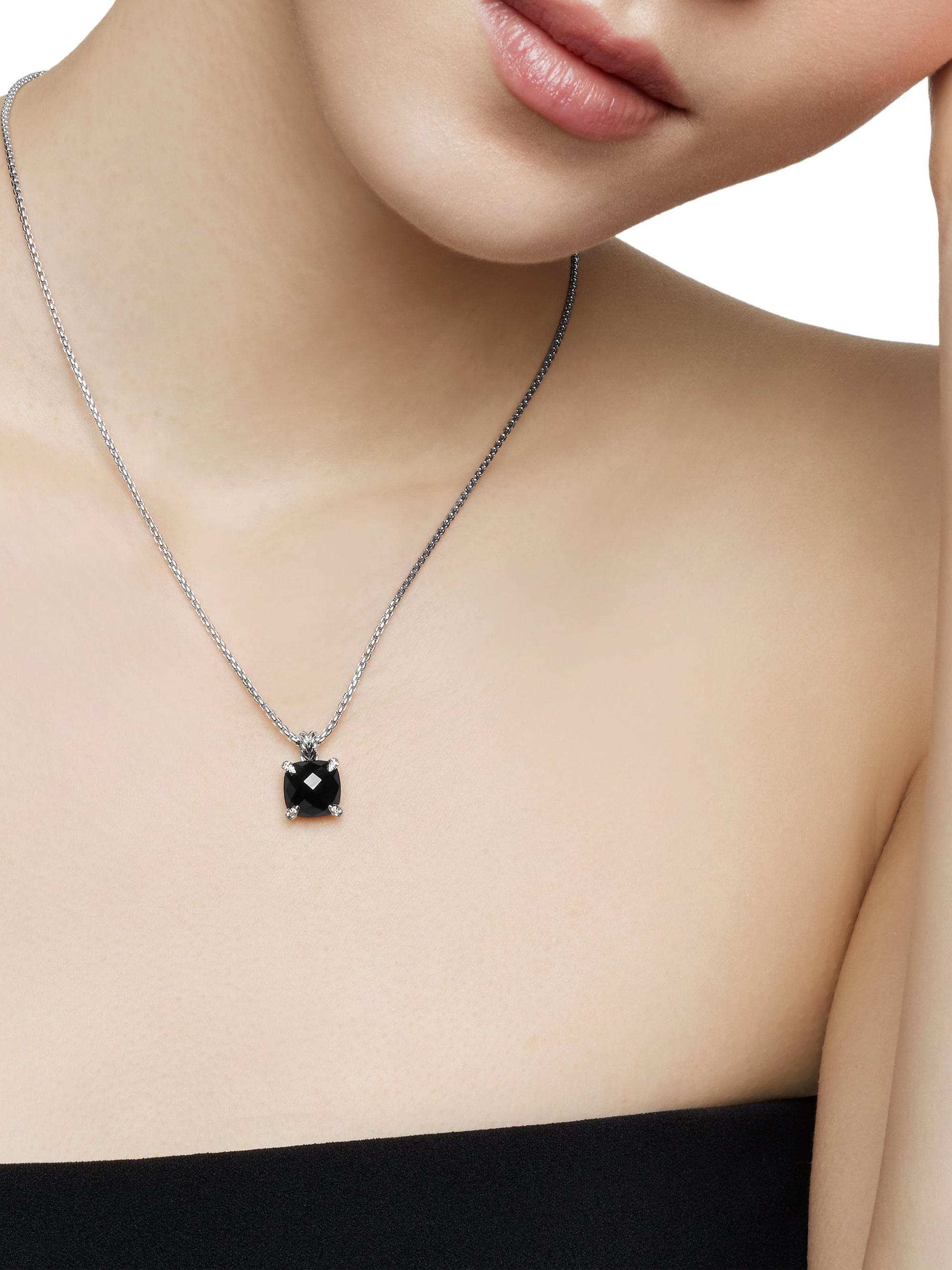 David Yurman Chatelaine Pendant Necklace in Sterling Silver with