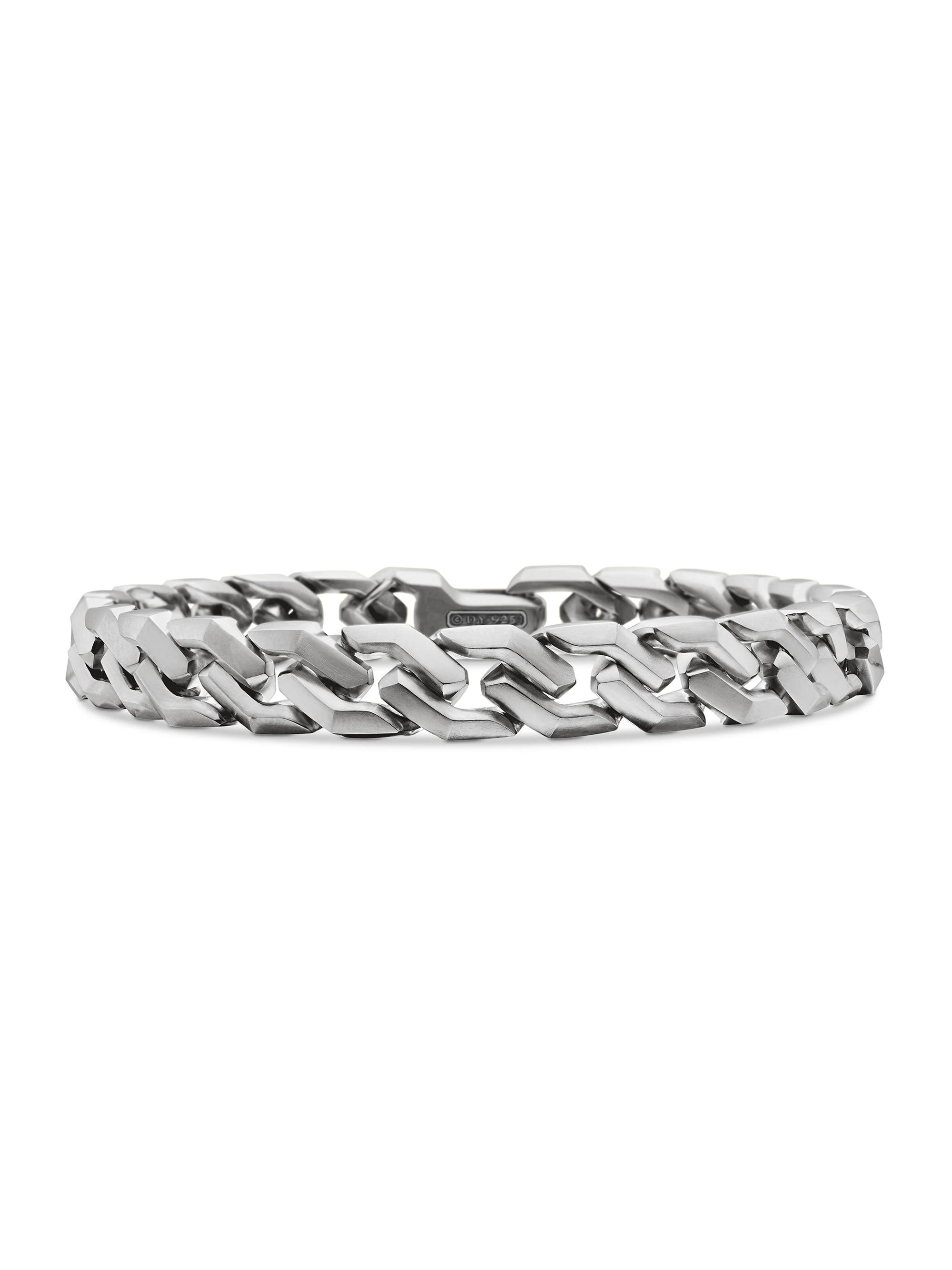 David Yurman Men's Curb Chain Angular Link Bracelet in Sterling Silver, 8.7mm - Sterling Silver