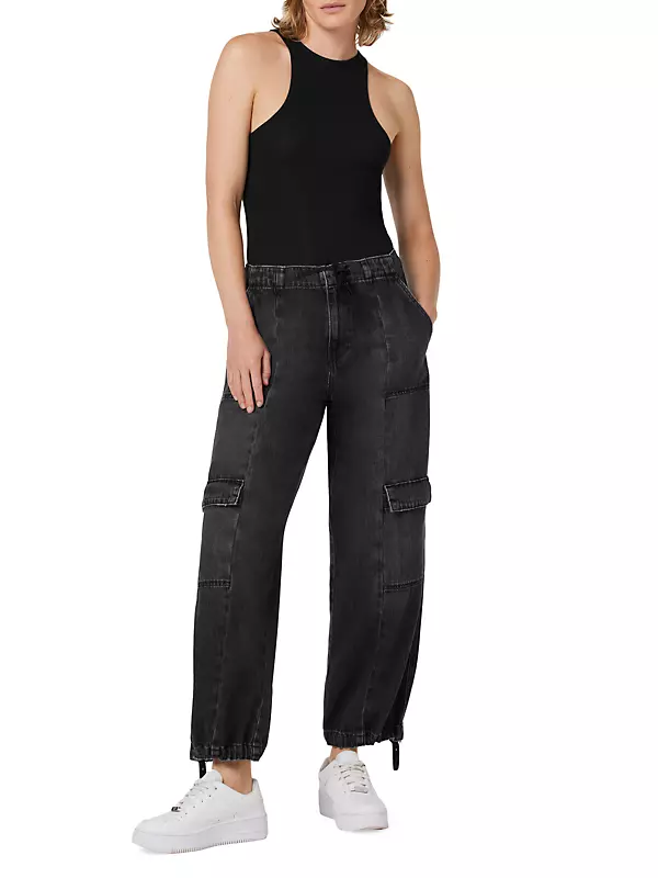 Women Cargo Trousers Drawstring Baggy Pants Loose Jogger Pants Parachute  Pants Trendy Sweatpants Streetwearc