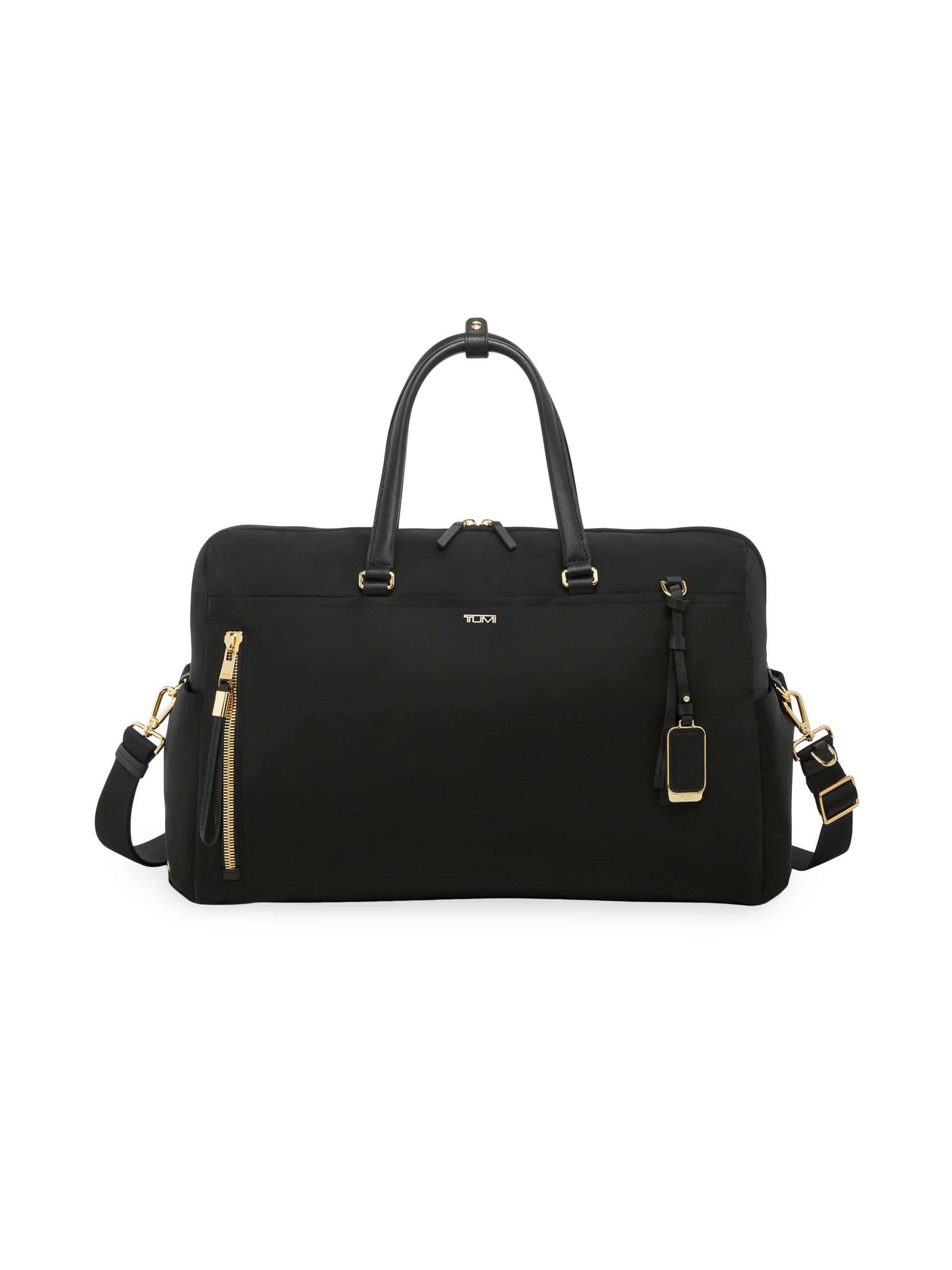 TUMI Harrison Nelson Leather Duffel Bag | Saks Fifth Avenue