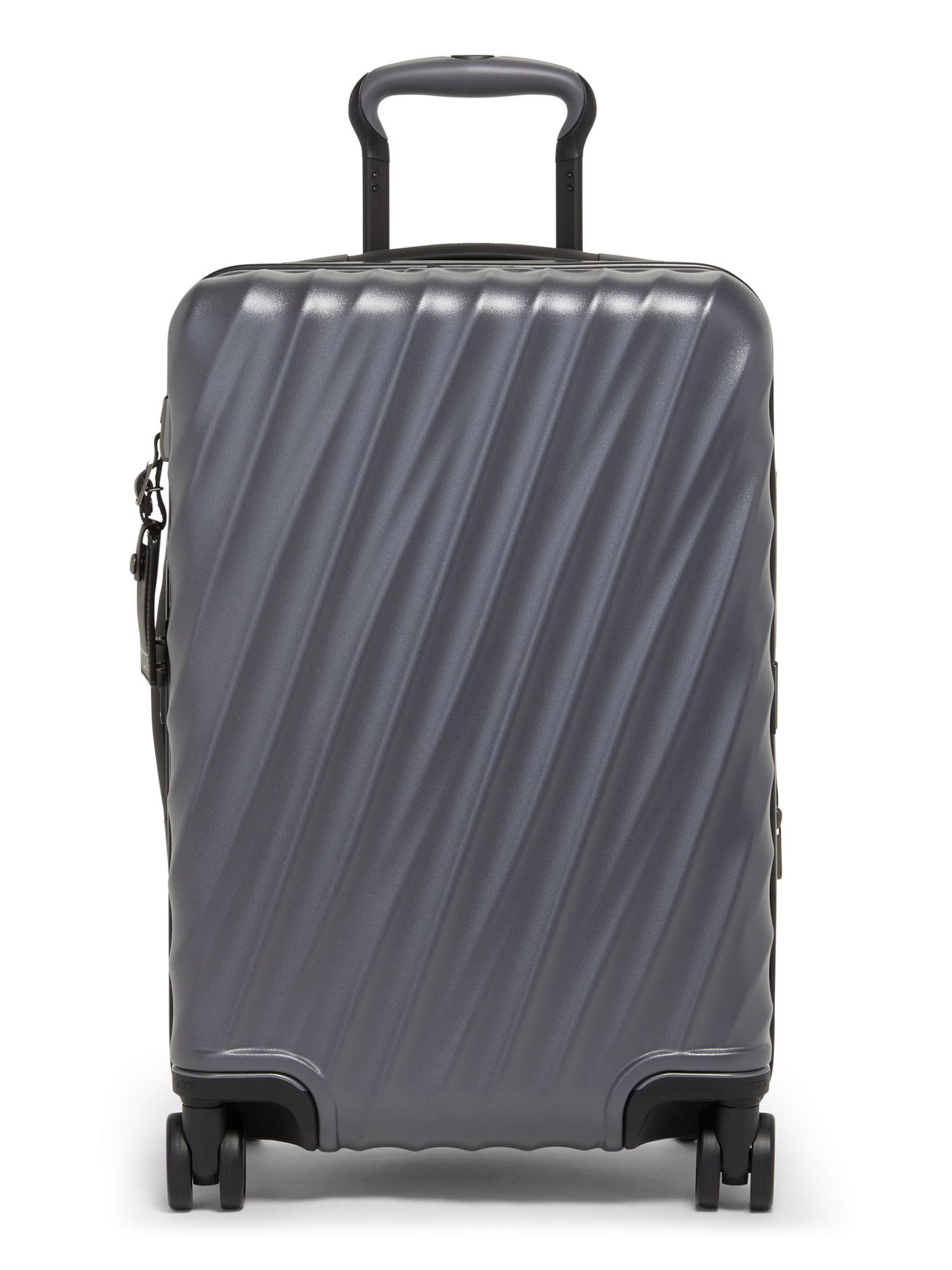 TUMI Men's 19 Degree International Expandable 4-Wheel Carry-On Suitcase - Grey Texture