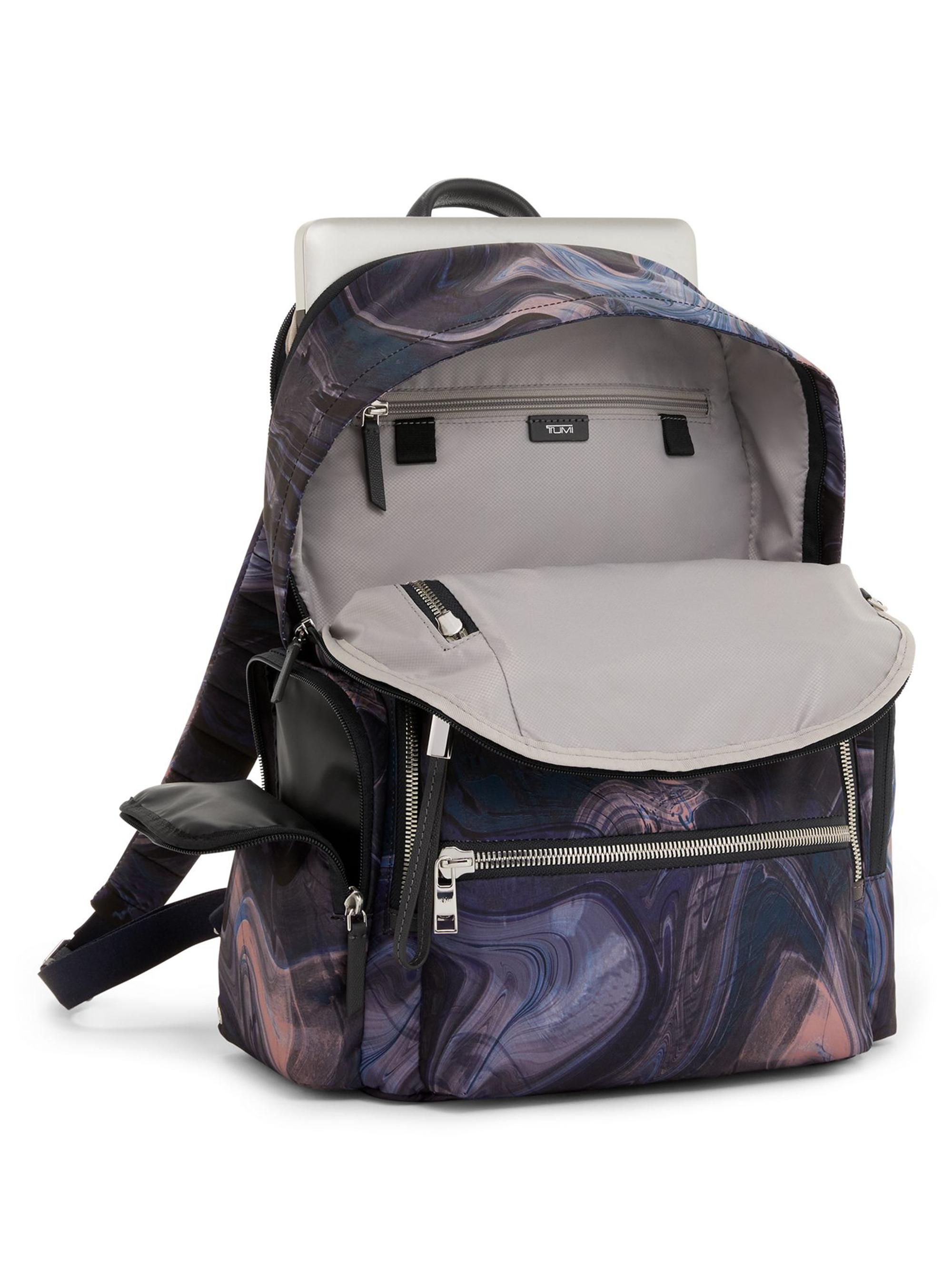 TUMI Voyageur Celina Backpack in Limited Edition Navy Liquid Print $475 NWT TUMI Voyageur Celina Backpack | Saks Fifth Avenue main image 2