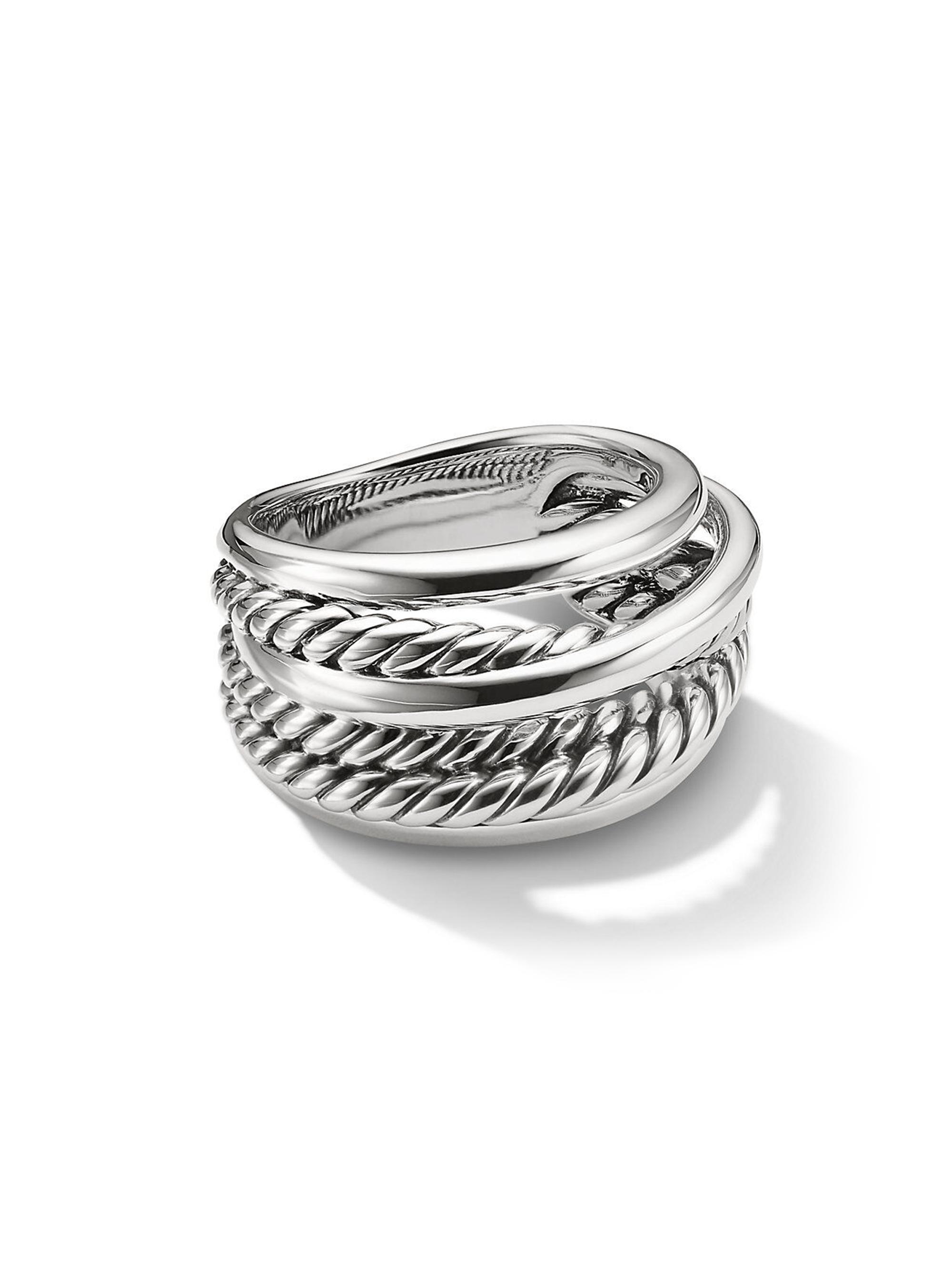 David Yurman Women's The Crossover Collection Narrow Ring - Silver
