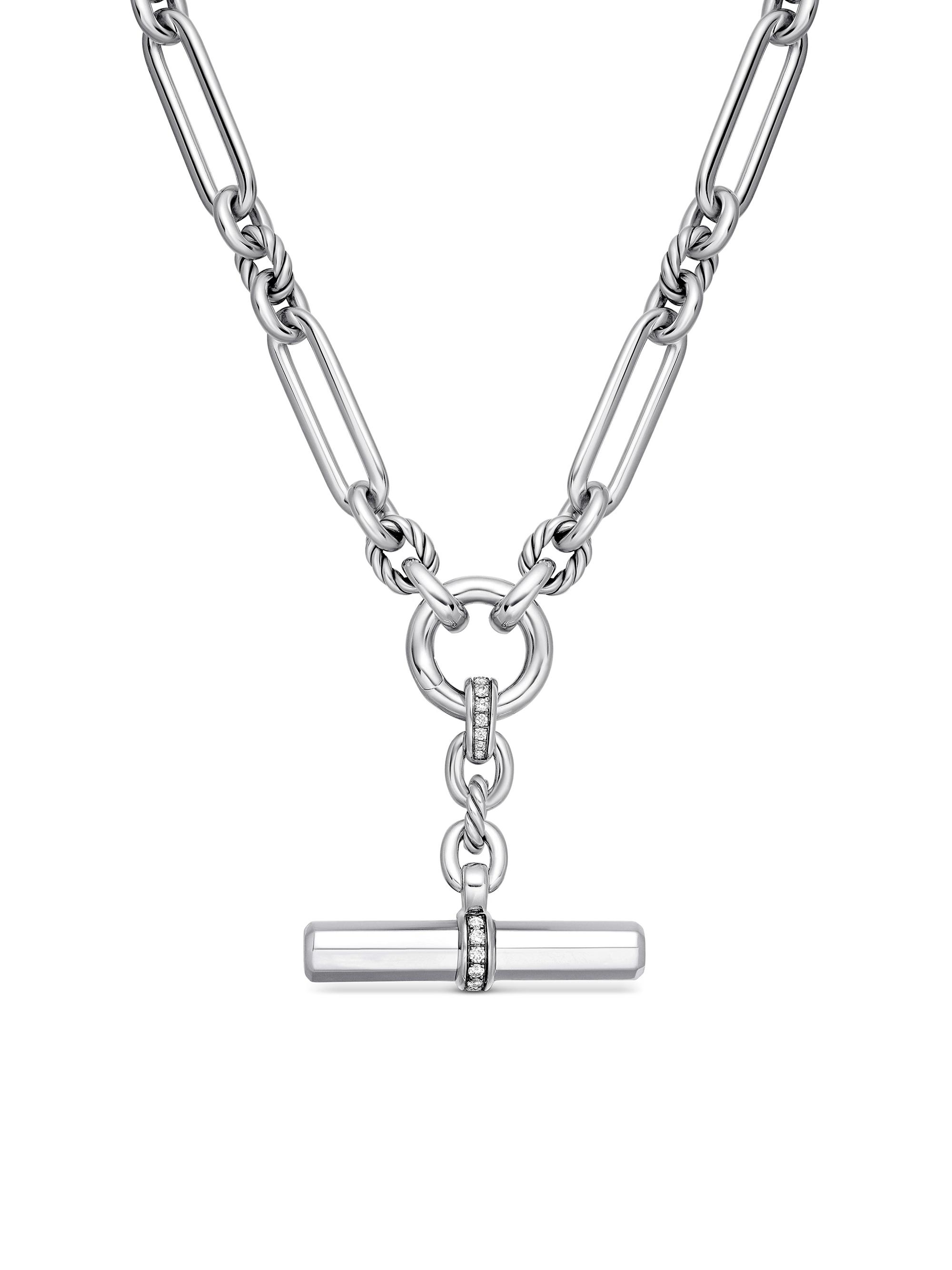 David Yurman Women's Lexington E/W Chain Necklace in Sterling Silver - Sterling Silver