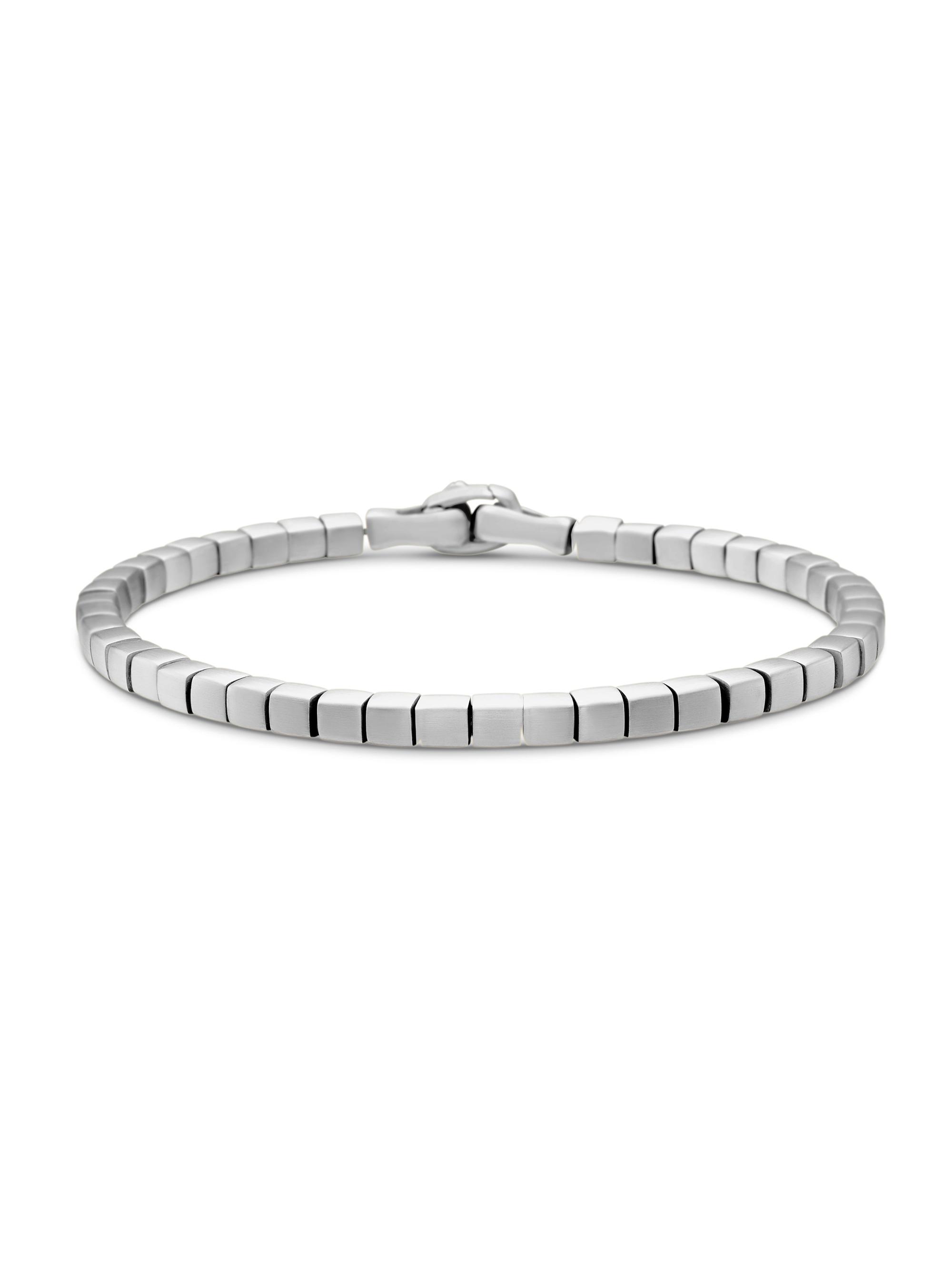 David Yurman Men's Spiritual Beads Cushion Bracelet - Sterling Silver