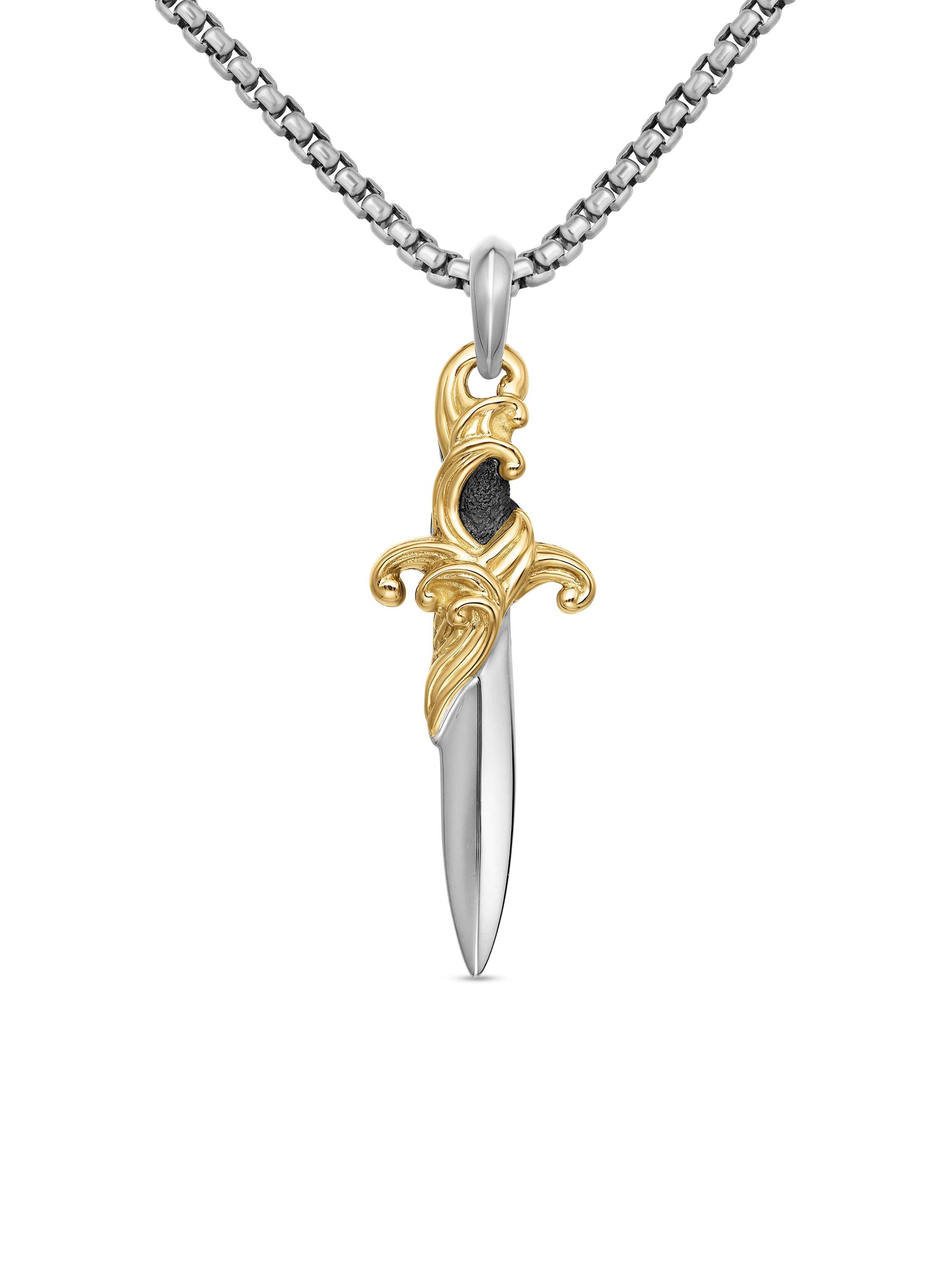 David Yurman Men's Waves Dagger Amulet in Sterling Silver - Silver