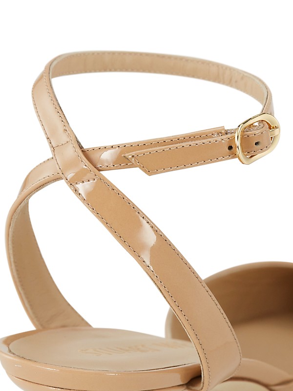 Shop Stuart Weitzman Barelythere 50MM Patent Leather Kitten Shop Stuart Weitzman Barelythere 50MM Patent Leather Kitten