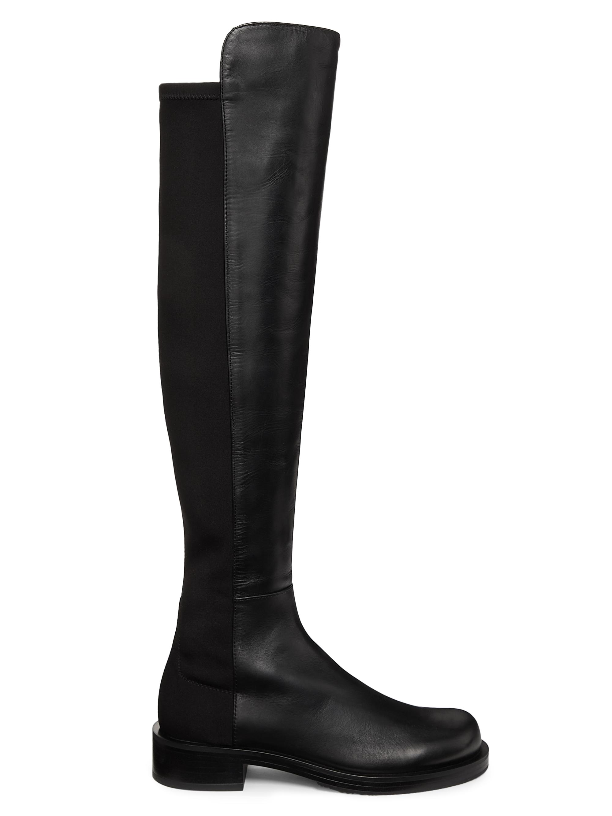 Stuart Weitzman 5050 Bold 40MM Suede & Garbadine Boots | Saks
