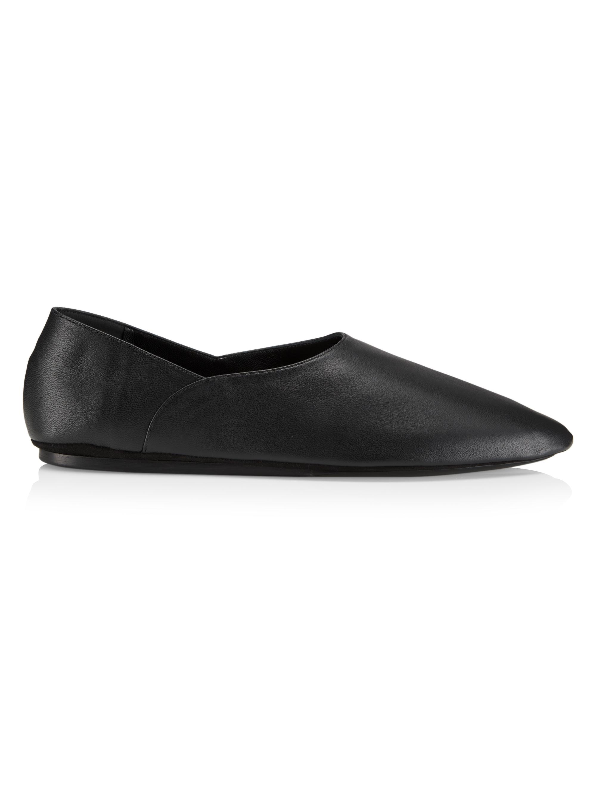 Jil Sander Women's Sabor Leather Flats - Black