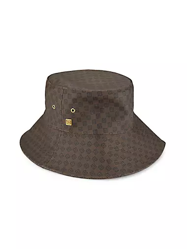 LOUIS VUITTON cup hat bucket hat Leather White