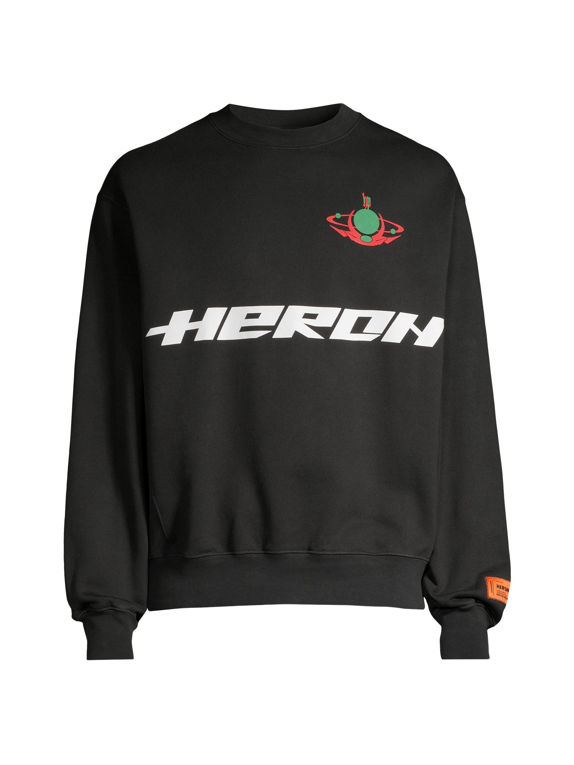 Heron Preston Heron Burn Crewneck Sweatshirt | Saks Fifth Avenue