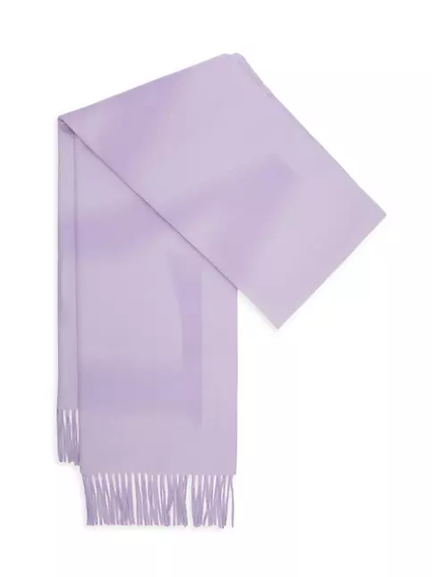 LOEWE scarf in wool and cashmere Purple/Lilac - LOEWE
