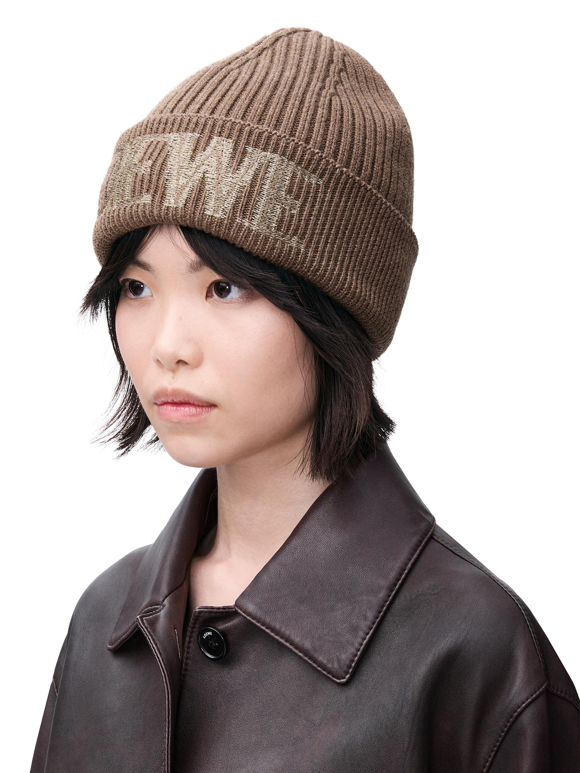 LOEWE Wool Blurred Logo Beanie | Saks Fifth Avenue display picture 1