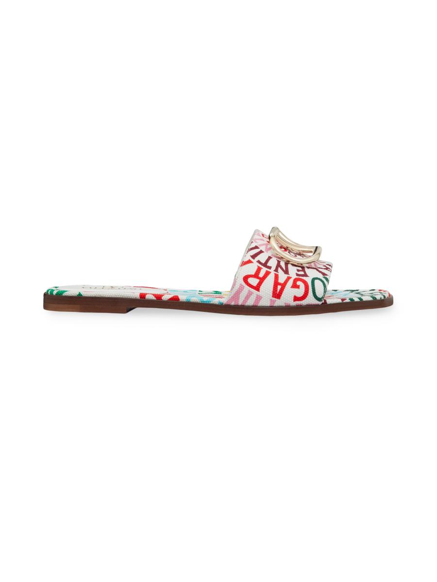 サンダル・ミュール Valentino Garavani Escape Snadals Valentino Garavani Escape Slide Sandal in Canvas with