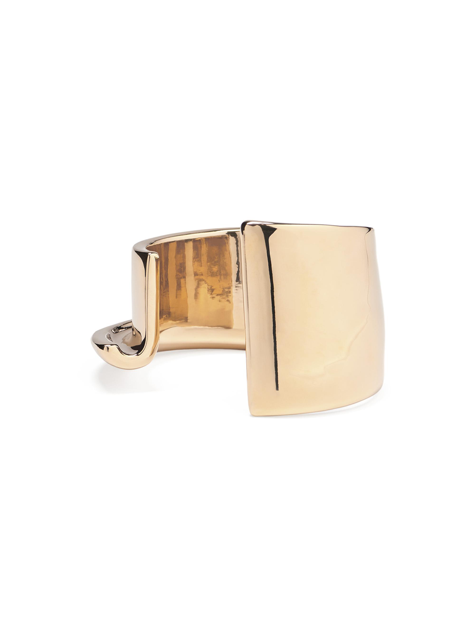 Jacquemus Men's Unisex Gold-Plated Copper Cuff Bracelet - Light Gold