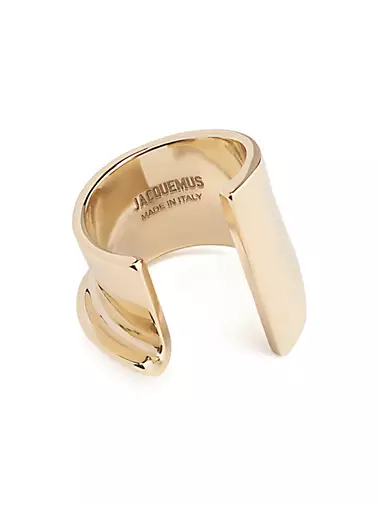 Le Chouchou J Gold-Plated Brass Ring