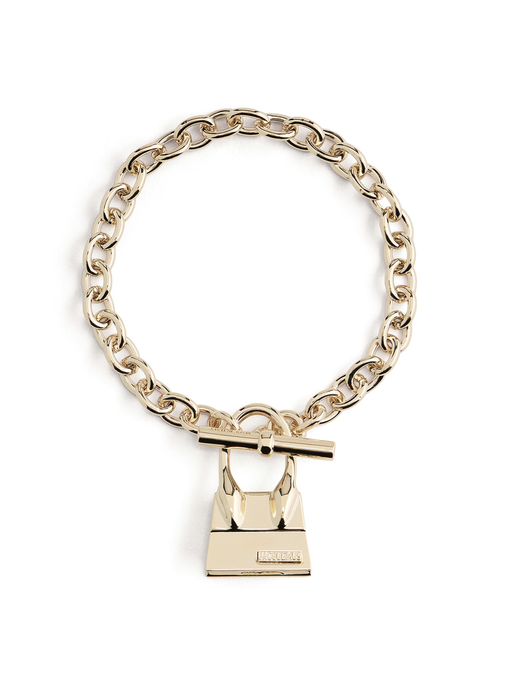 Jacquemus Men's Unisex Chiquito Gold-Plated Brass & Bronze Charm Bracelet - Light Gold