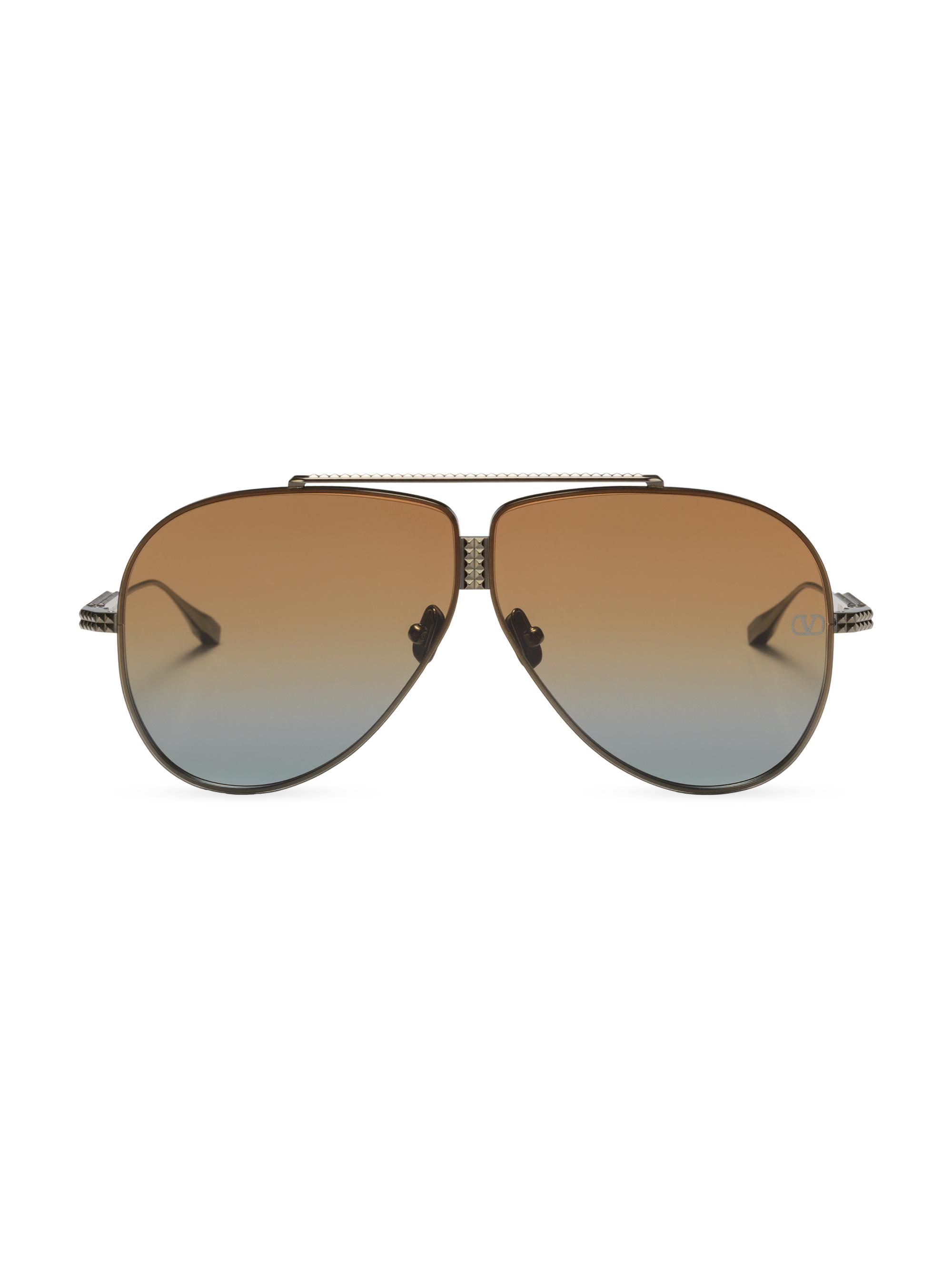 VALENTINOヴァレンティノ Valentino Garavani XVI 64MM Aviator Sunglasses | Saks Fifth Avenue
