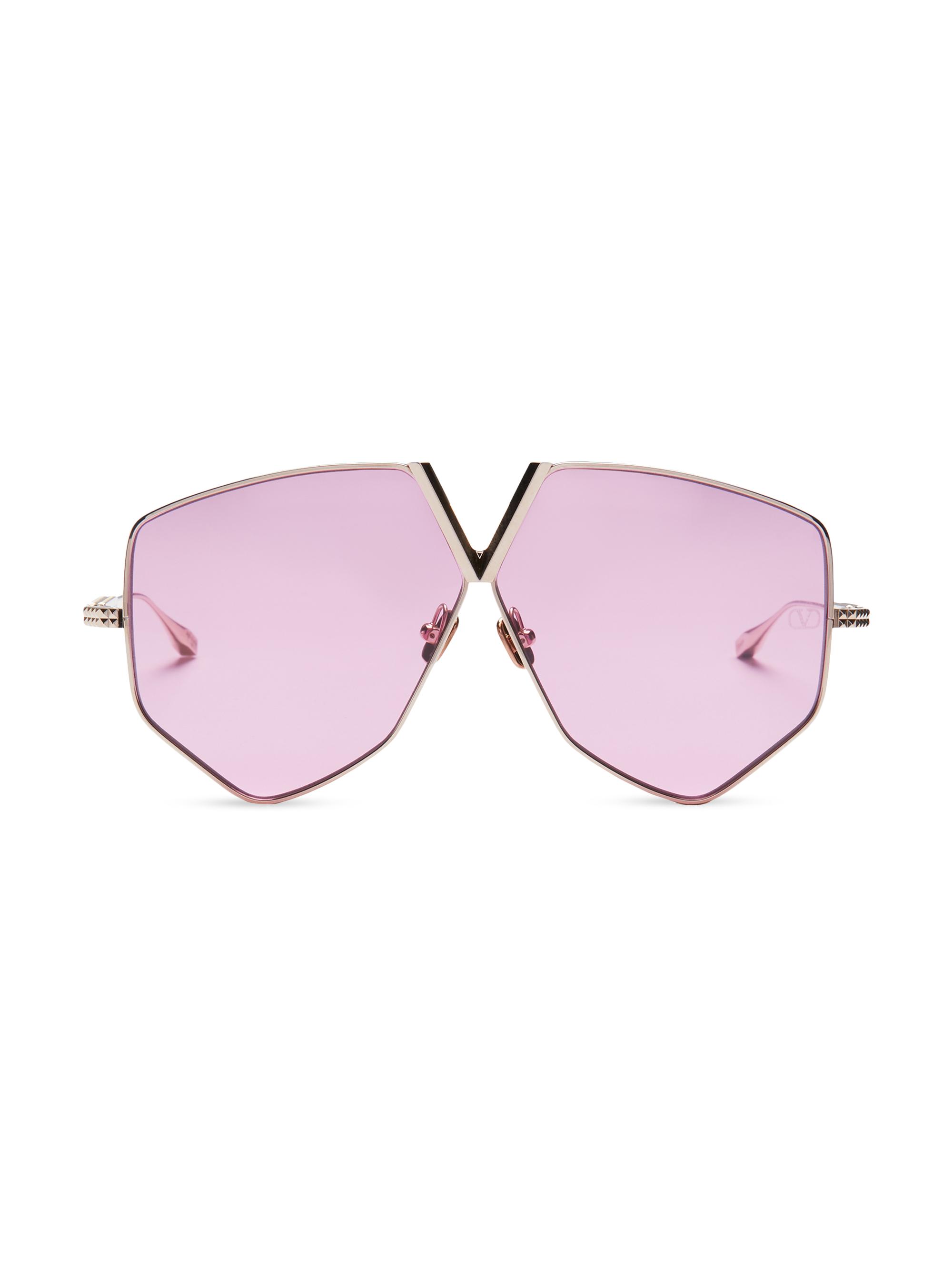 Valentino Garavani XVI 64MM Aviator Sunglasses | Saks Fifth Avenue